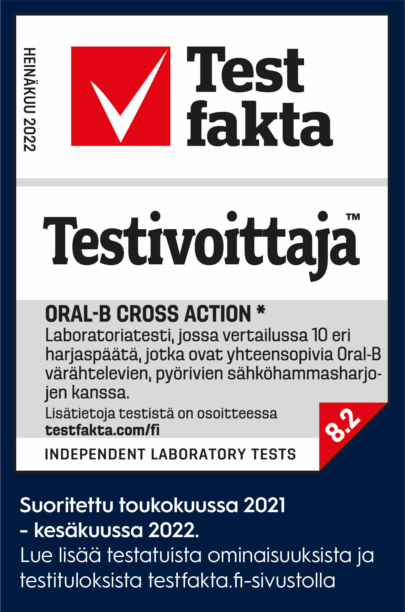 Oral-B CrossAction -vaihtoharja, 4 kpl