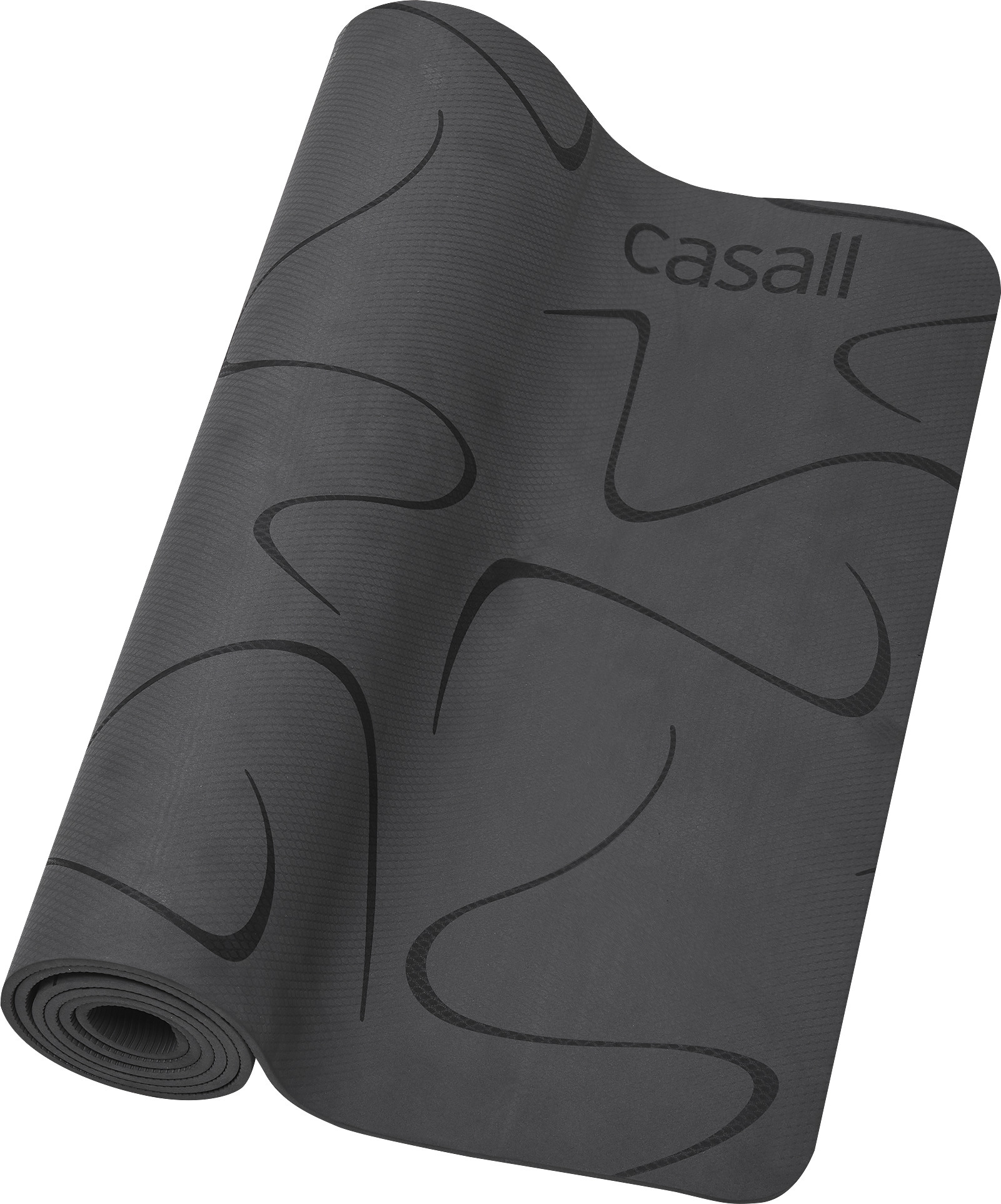 Casall Exercise Mat Cushion jumppamatto, tummanharmaa, 5 mm