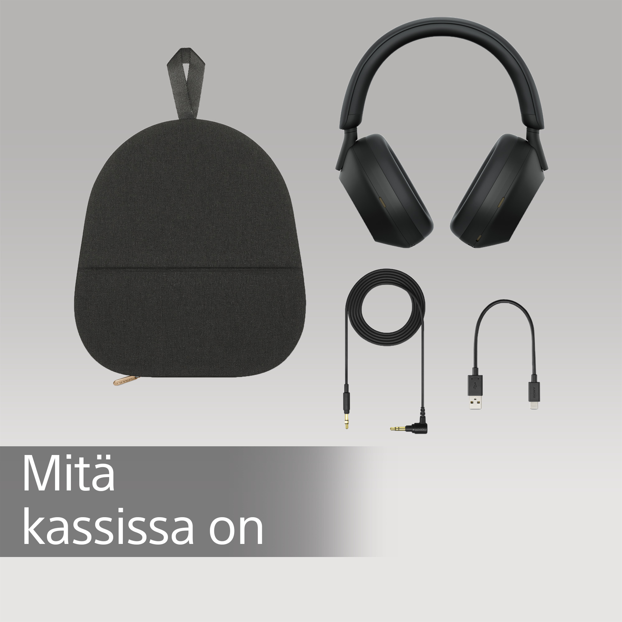 Sony WH-1000XM5 -vastamelukuulokkeet, hopea