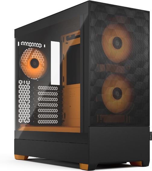 Fractal Design Pop Air RGB Orange Core TG ATX-kotelo ikkunalla, musta/oranssi
