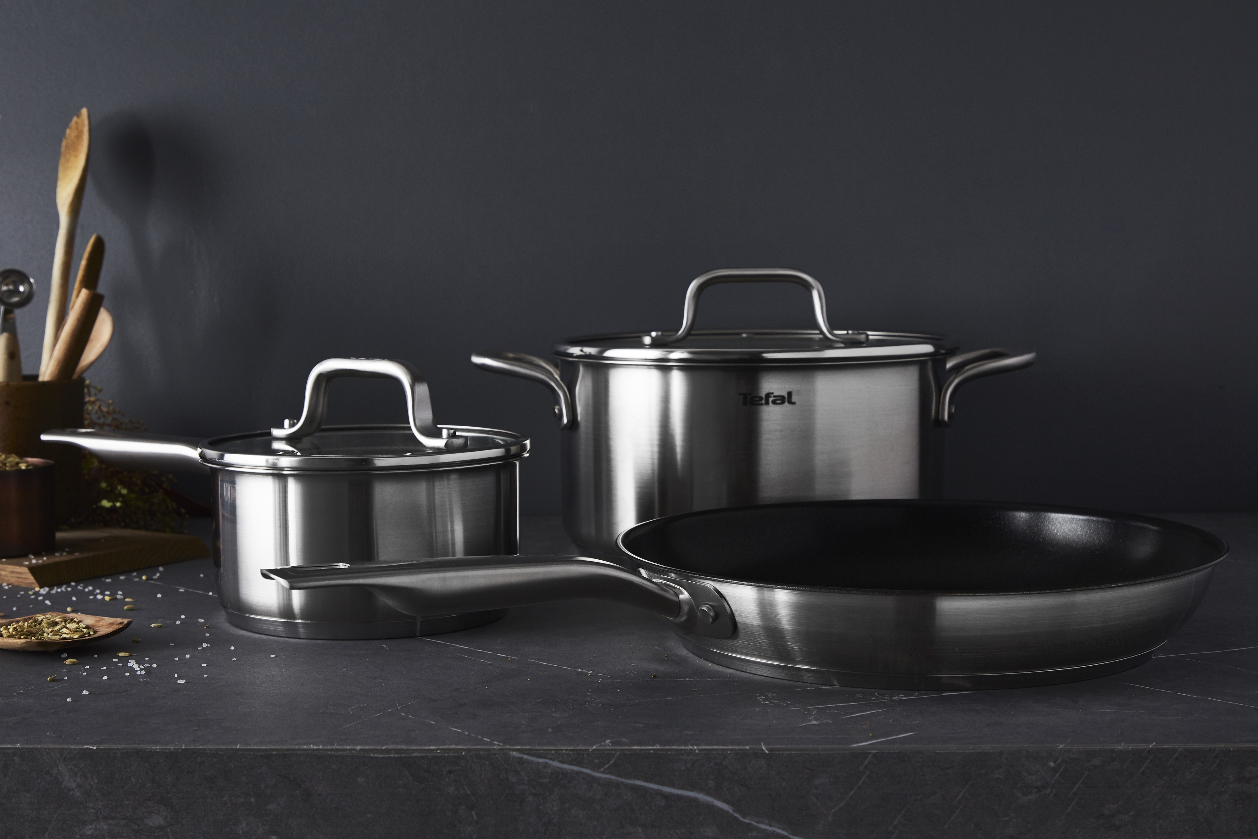 Tefal Virtuoso -kattila, 24 cm / 5,3 L, ruostumaton teräs