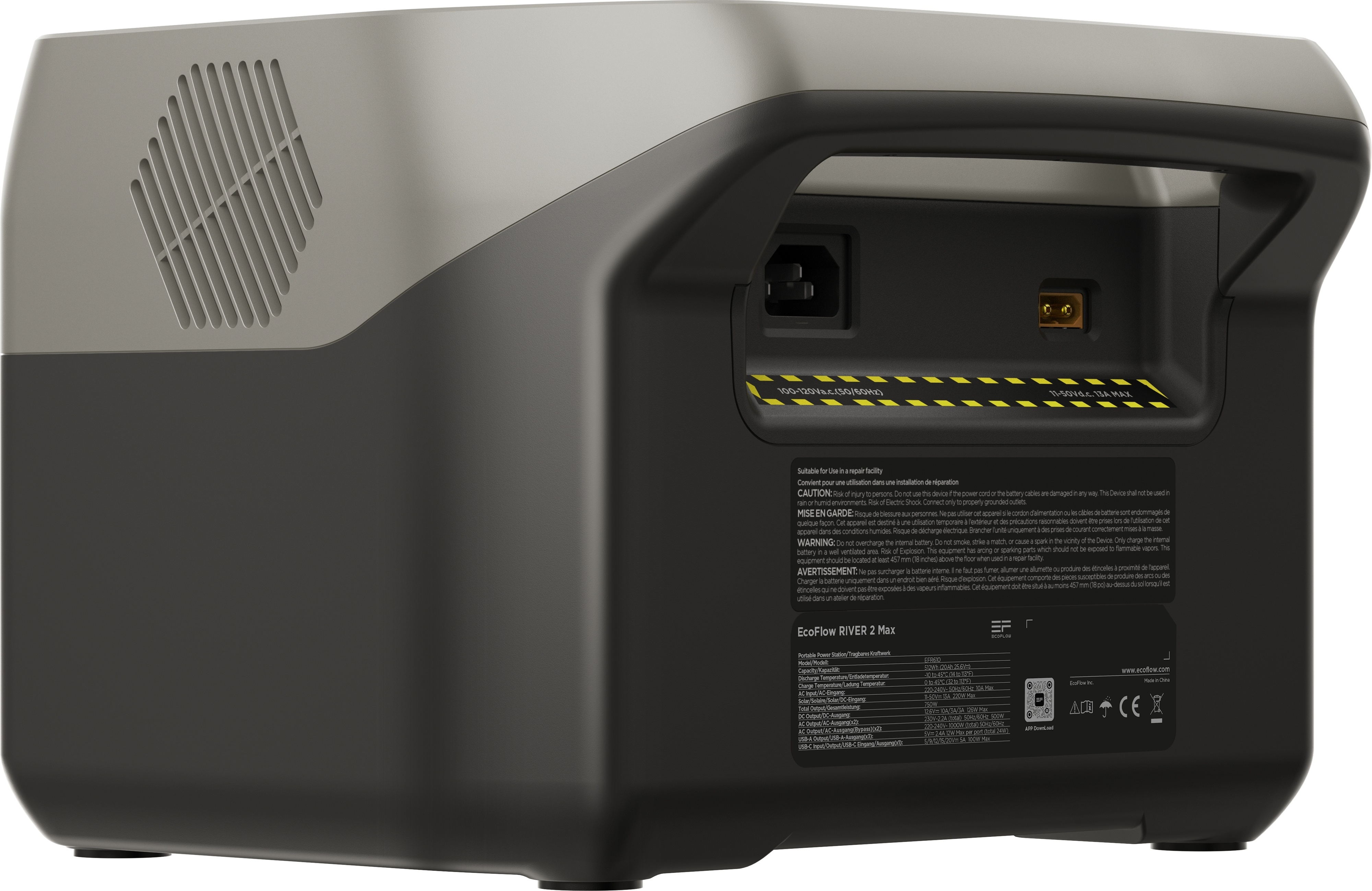 EcoFlow River 2 Max kannettava virta-asema, 512 Wh