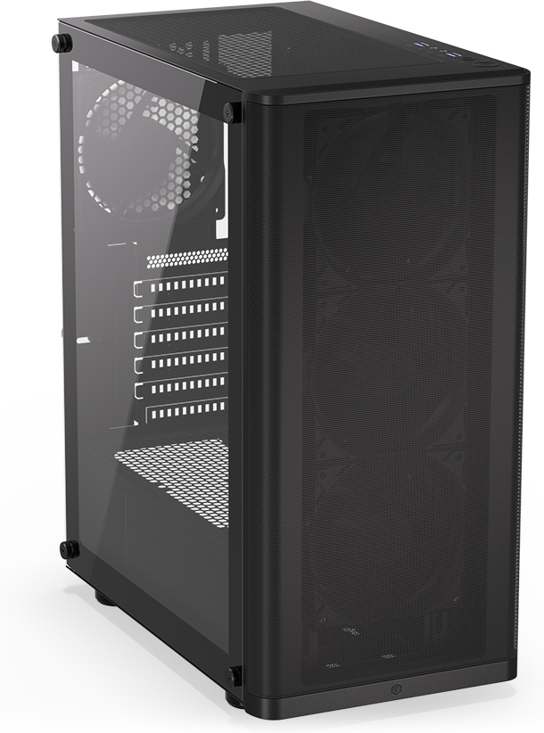 Endorfy Ventum 200 Air ATX-kotelo ikkunalla, musta