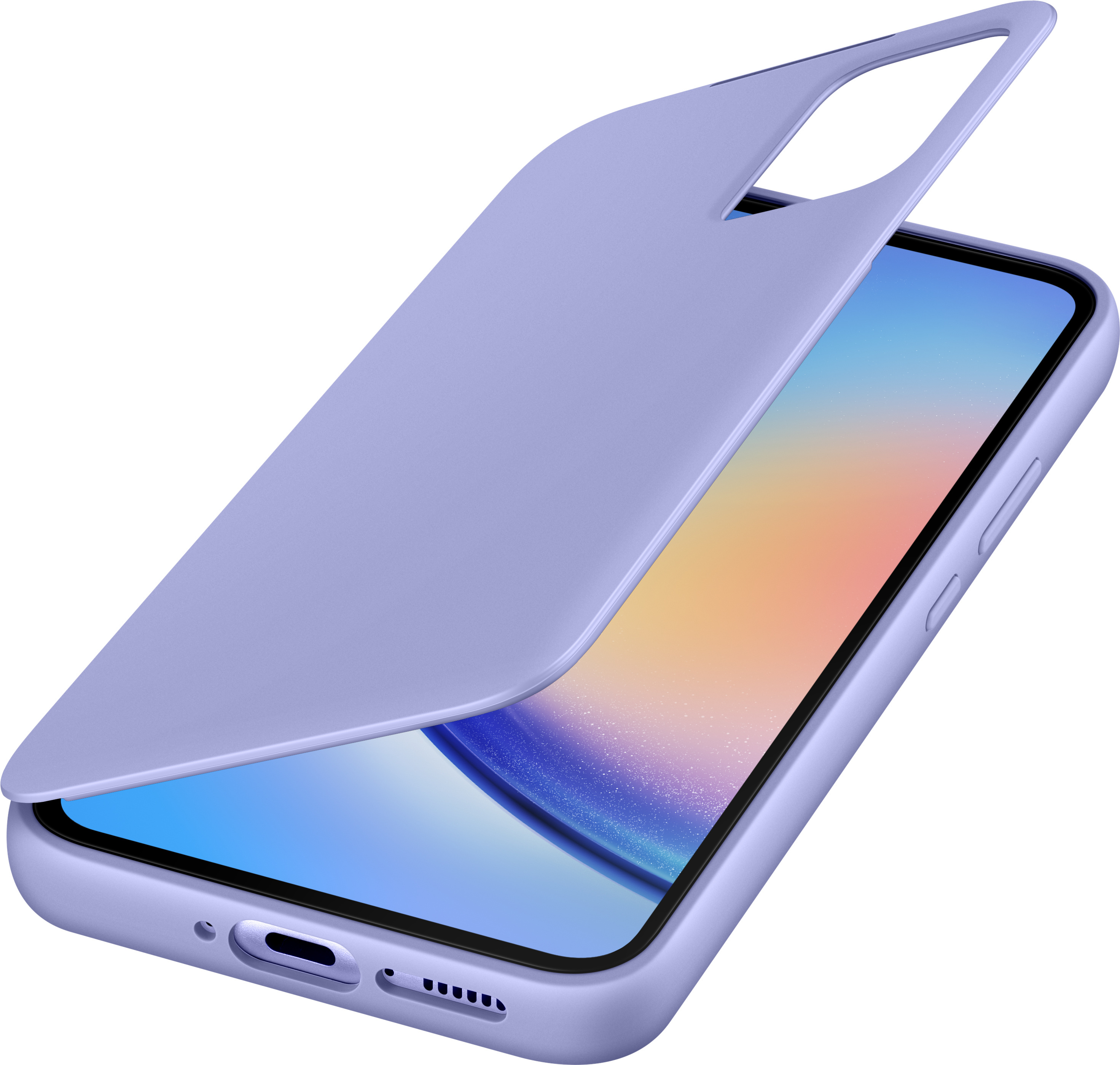 Samsung Galaxy A34 Smart View Wallet Case -lompakkokotelo, blueberry