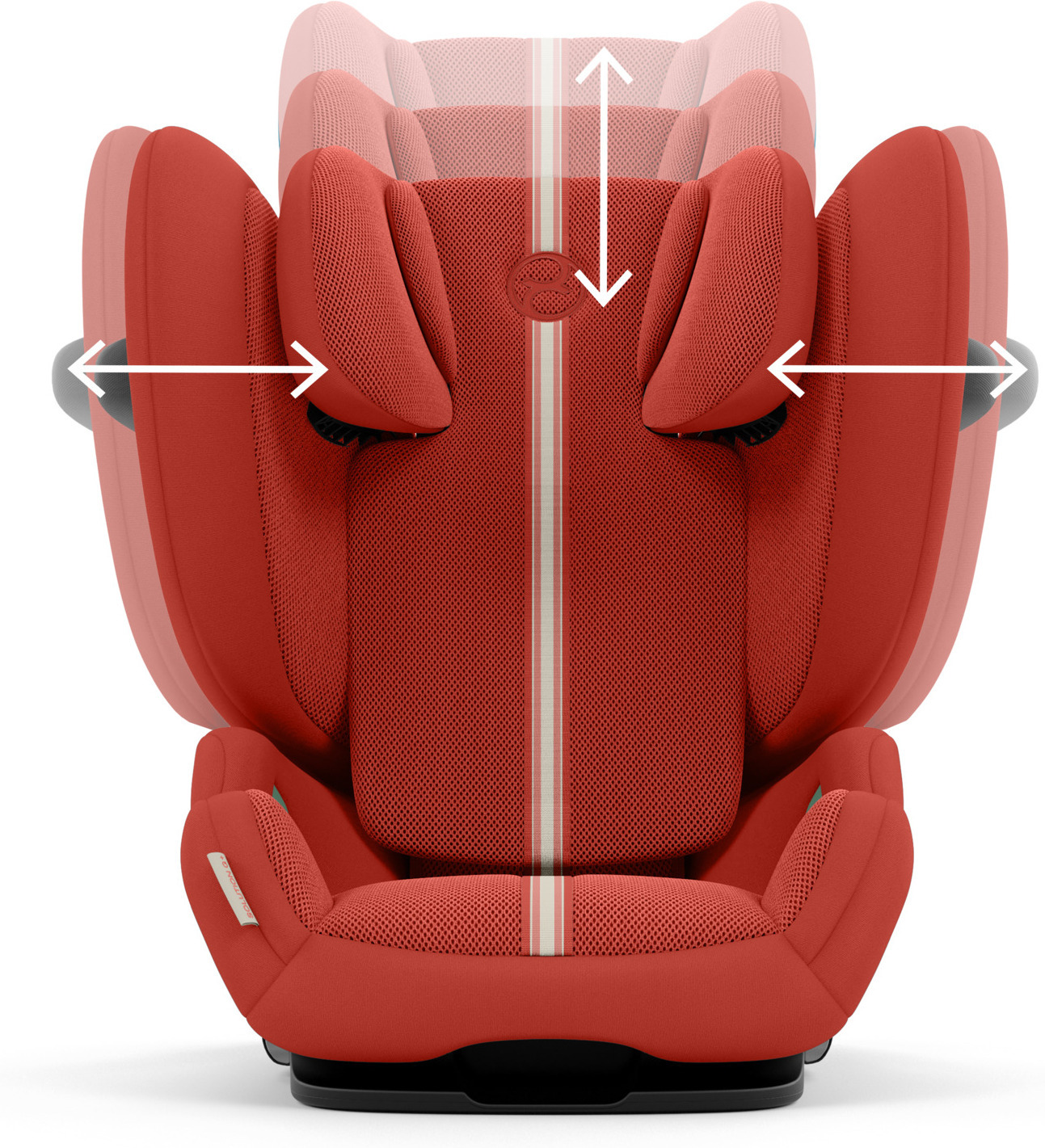 CYBEX Solution G i-Fix Plus -turvavyöistuin, 100 - 150 cm, Hibiscus Red