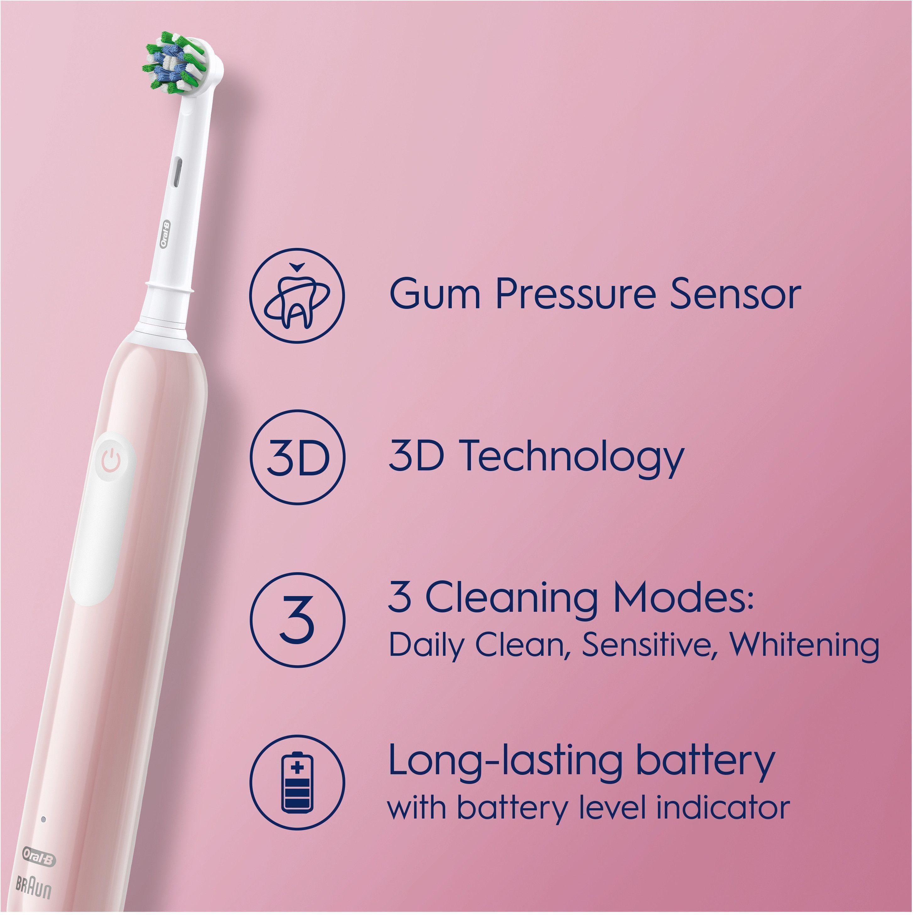 Oral-B Pro Series 1 -sähköhammasharja, Pinkki – Verkkokauppa.com