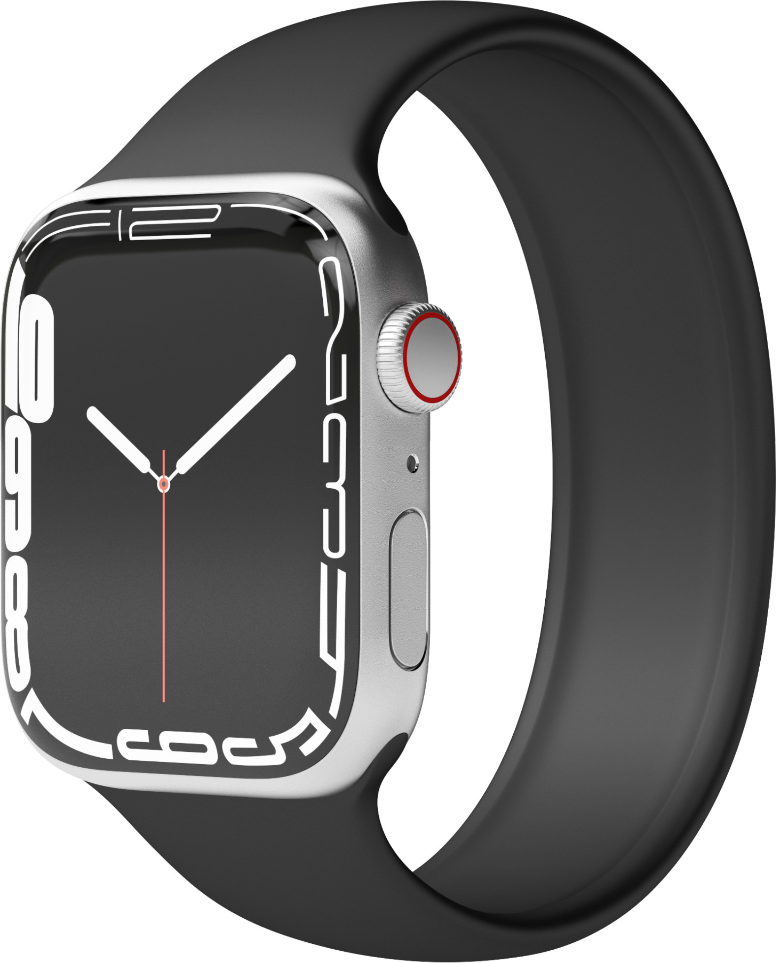 Vonmählen Solo Loop -silikoniranneke, Apple Watch 38 / 40 / 41, S-koko, musta