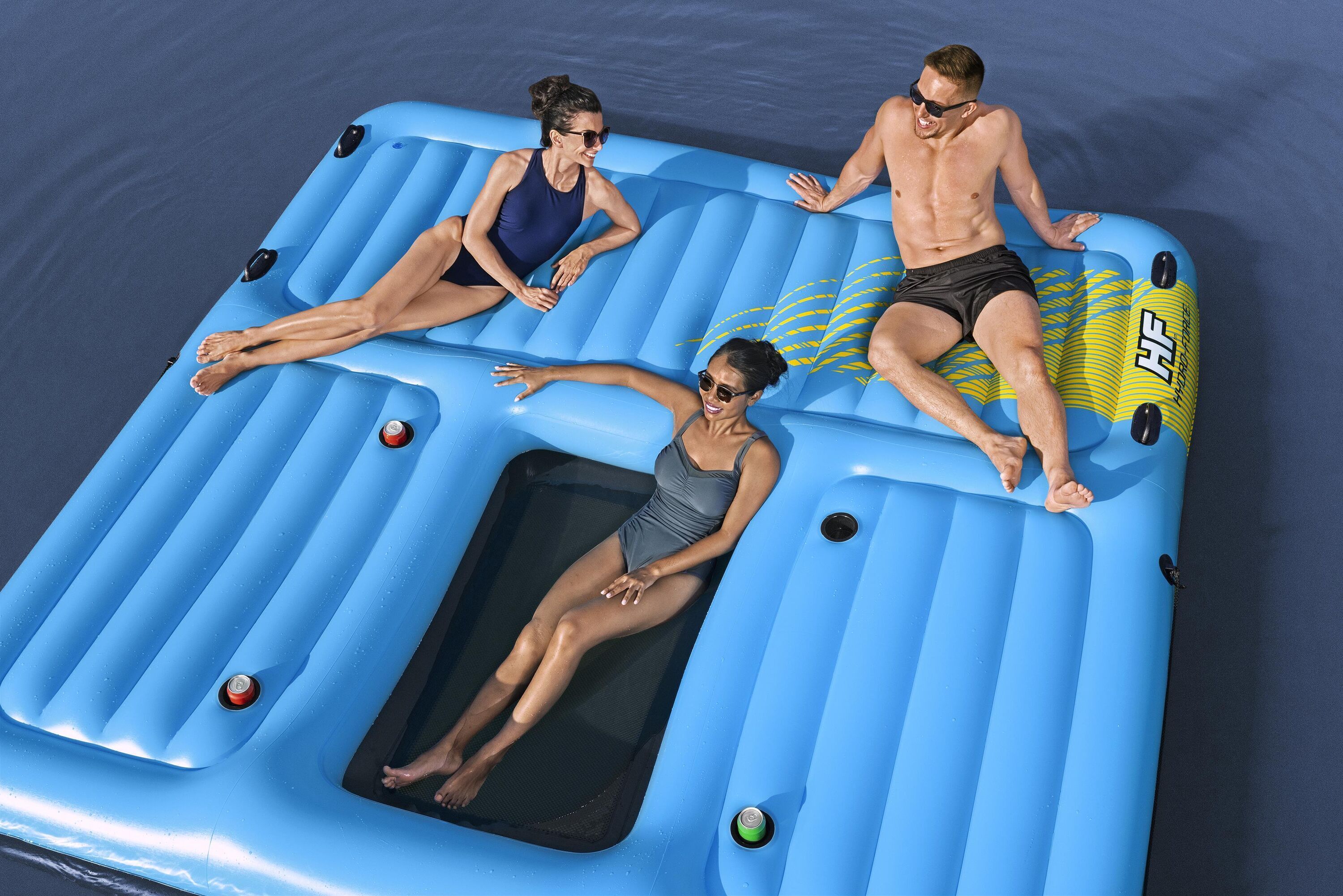 Bestway Hydro-Force Summer Slide Activity Island - uimalautta liukumäellä,  365 x 295 x 77 cm