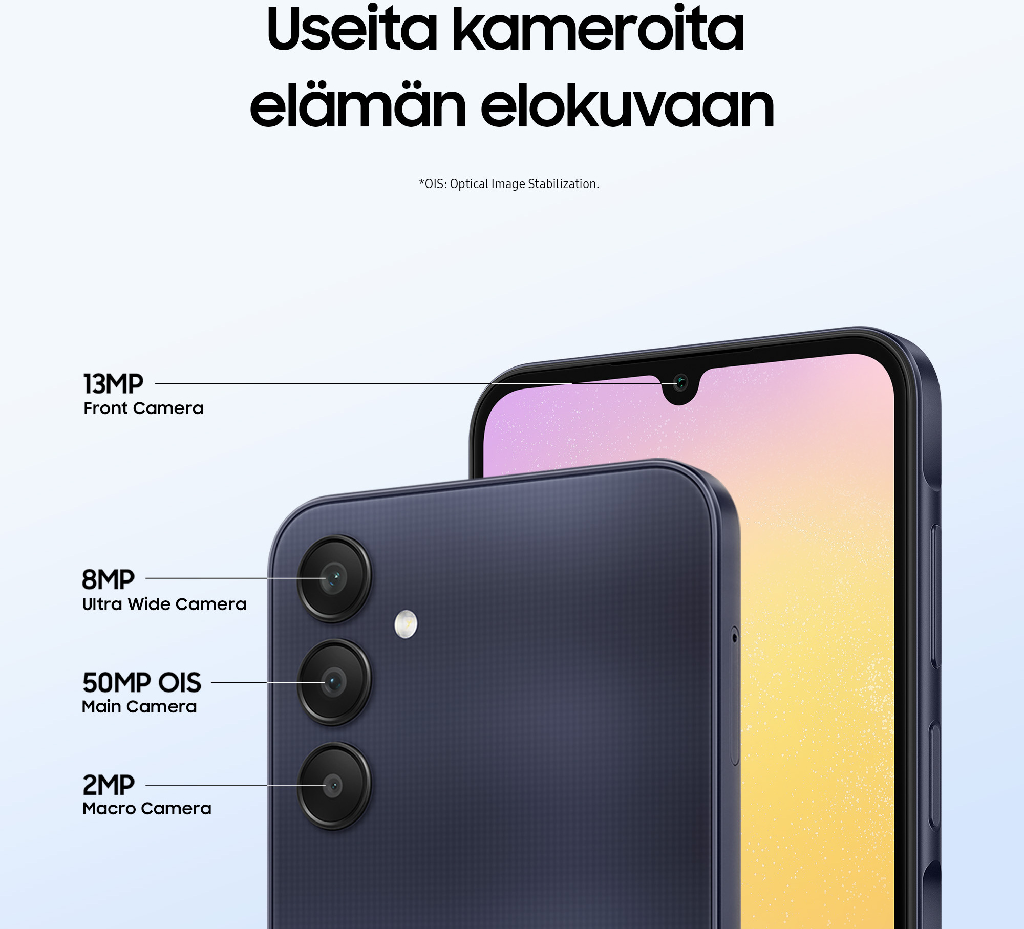 Samsung Galaxy A25 5G -puhelin, 128/6 Gt, sininen