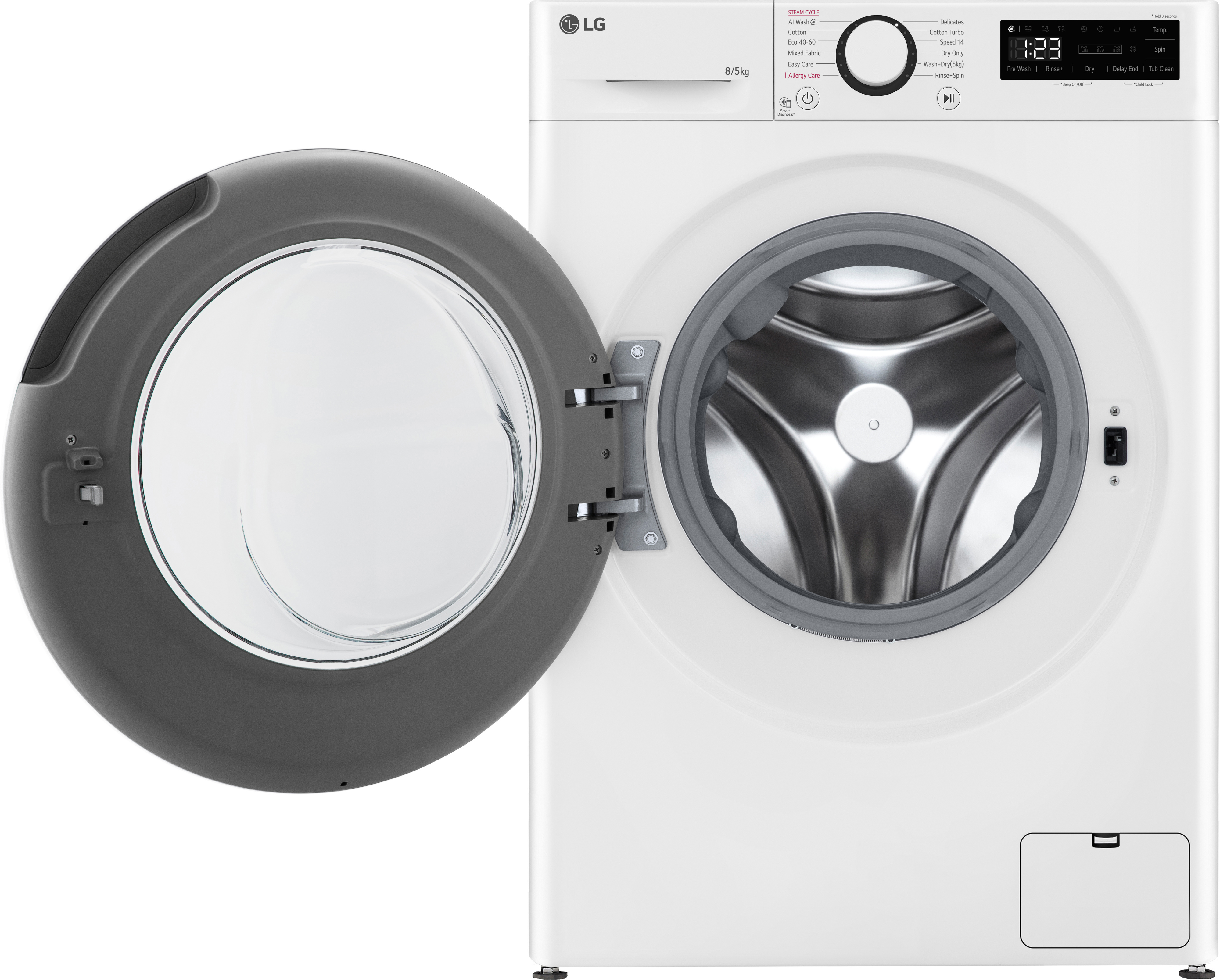LG F2DV707S2W1 kuivaava pesukone