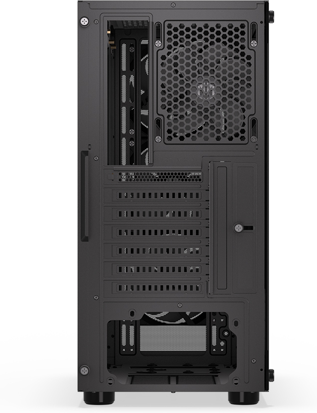 Endorfy Ventum 200 ARGB ATX-kotelo ikkunalla, musta