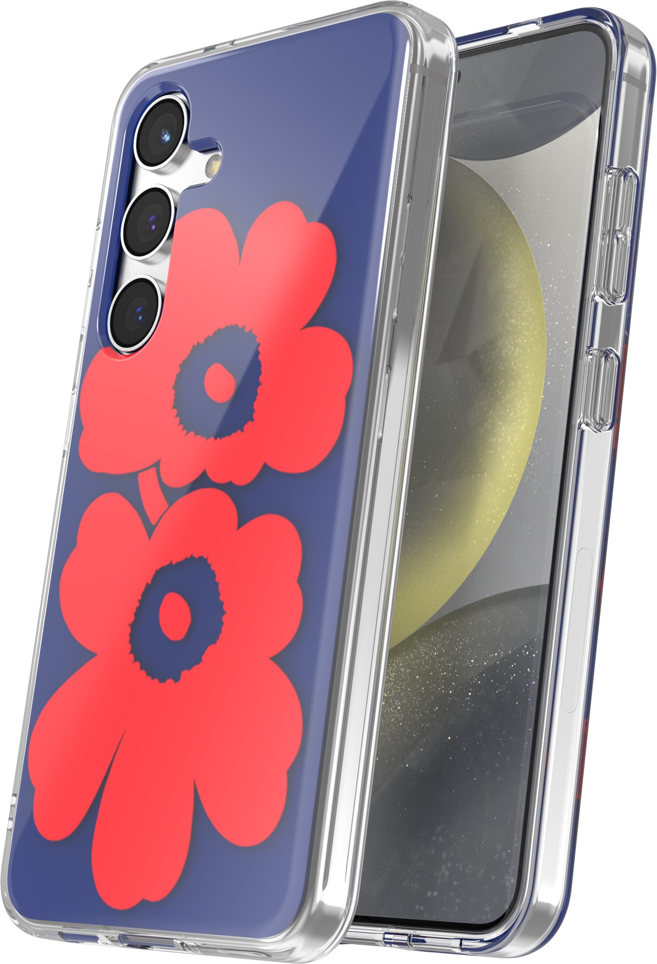 Samsung x Marimekko Dual Layer Case -suojakuori, Samsung Galaxy S24, sininen/punainen