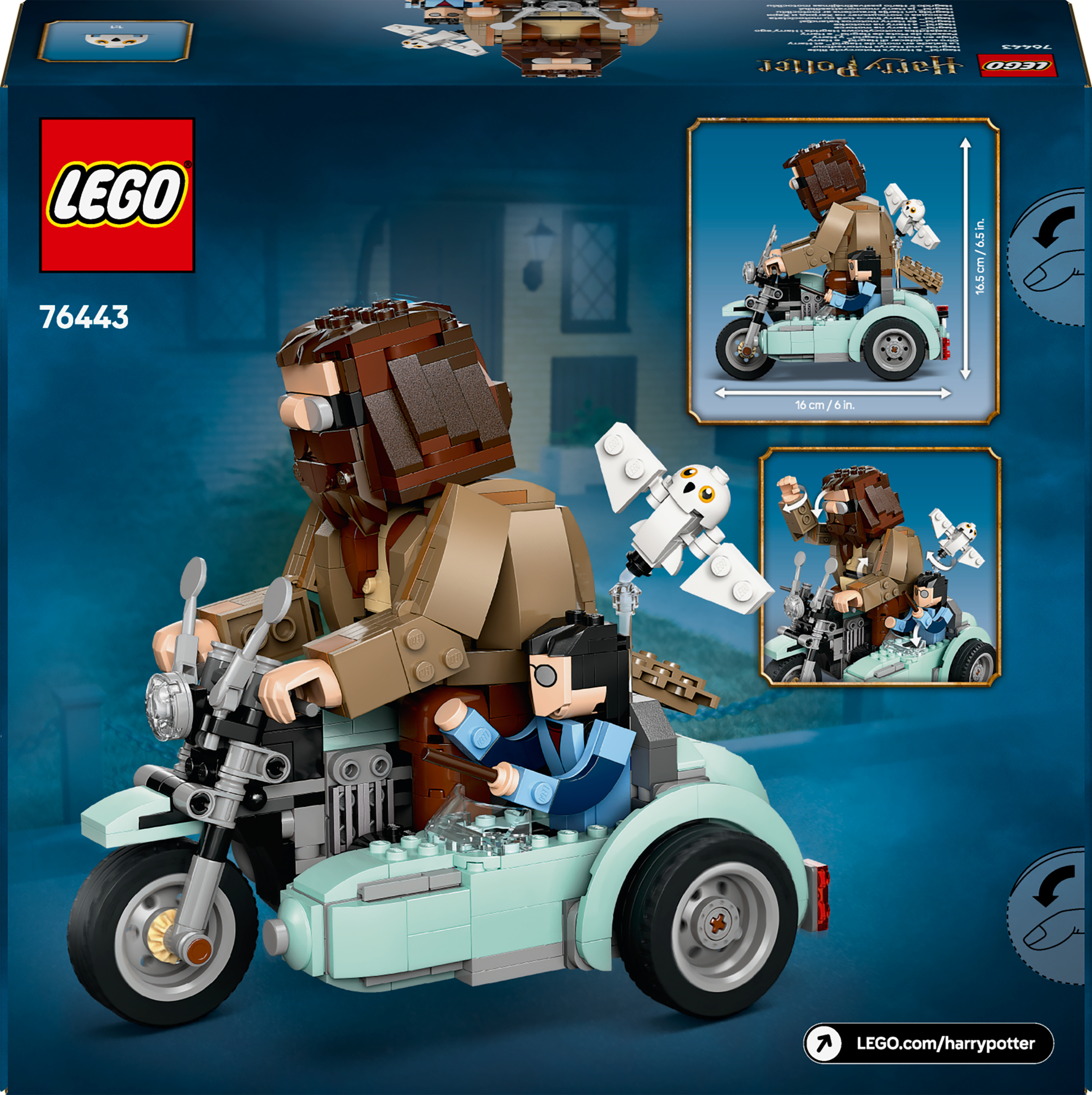 LEGO Harry Potter 76443 – Hagrid ja Harry moottoripyöräajelulla