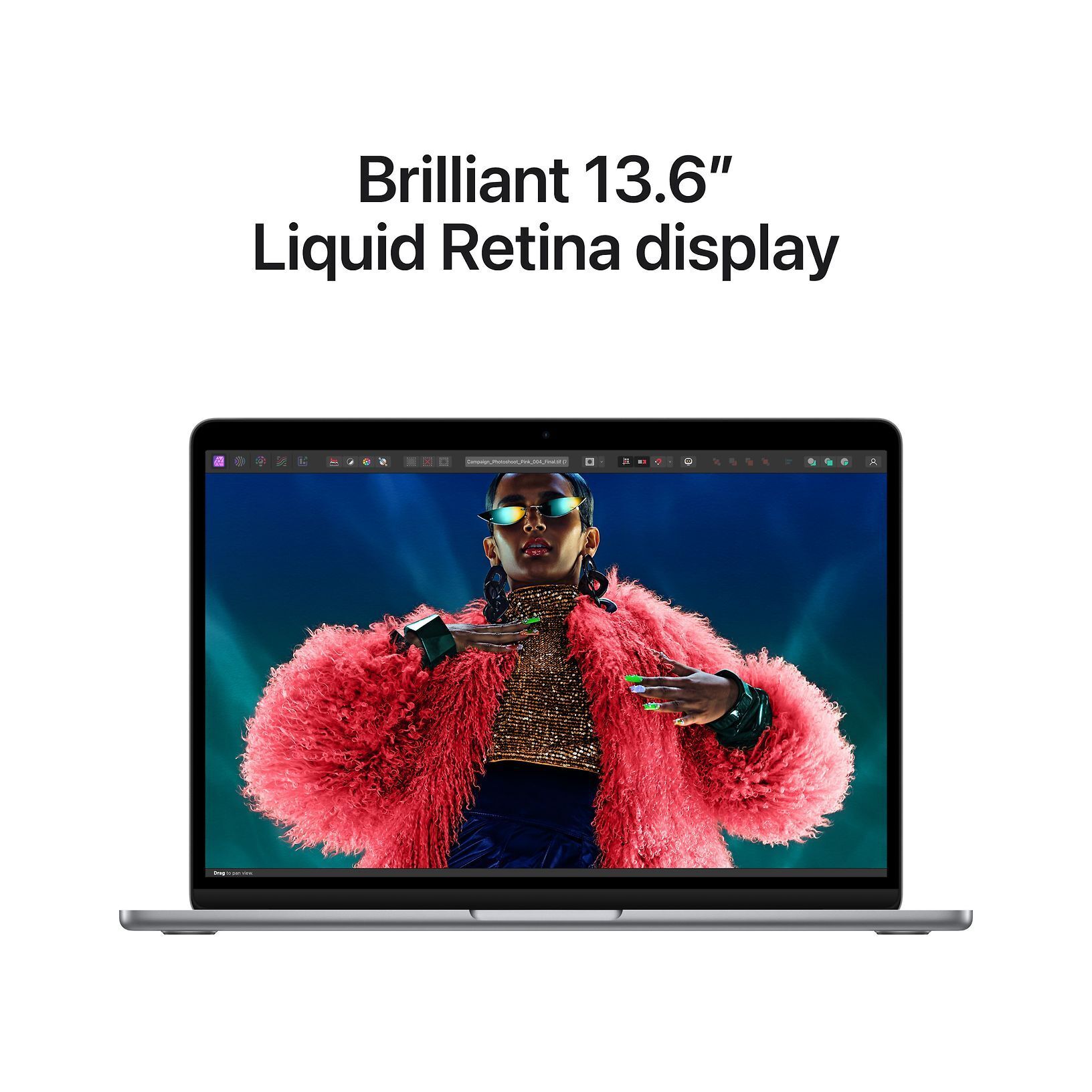 Apple MacBook Air 13" M2 16 Gt, 256 Gt 2022 -kannettava, keskiyö (MC7X4)