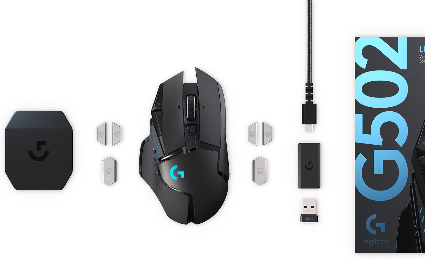 Logitech G502 Lightspeed -langaton pelihiiri