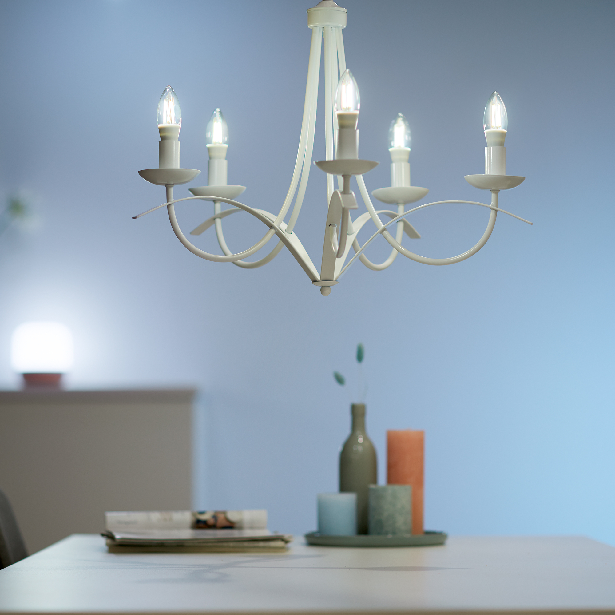 WiZ älylamppu, E27, kirkas lasi, tunable white - valkoisen valon sävyt, Wi-Fi, 2700-6500 K, 806 lm