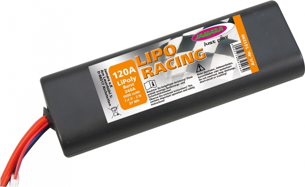 JAMARA 141300 Batteria LiPo Sun V2 Turbo: 22,2V 2500mAh Per Modellismo (Spinotti JST)
