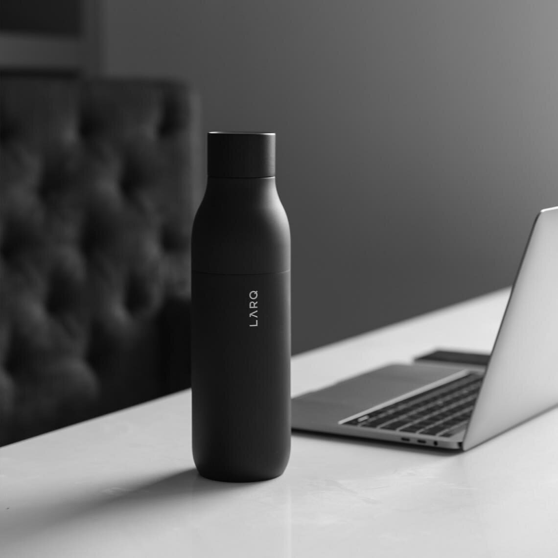 LARQ Bottle -juomapullo, Obsidian black, 740 ml