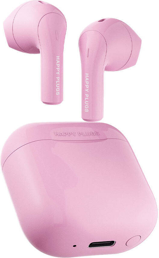 Happy Plugs Joy -nappikuulokkeet, vaaleanpunainen