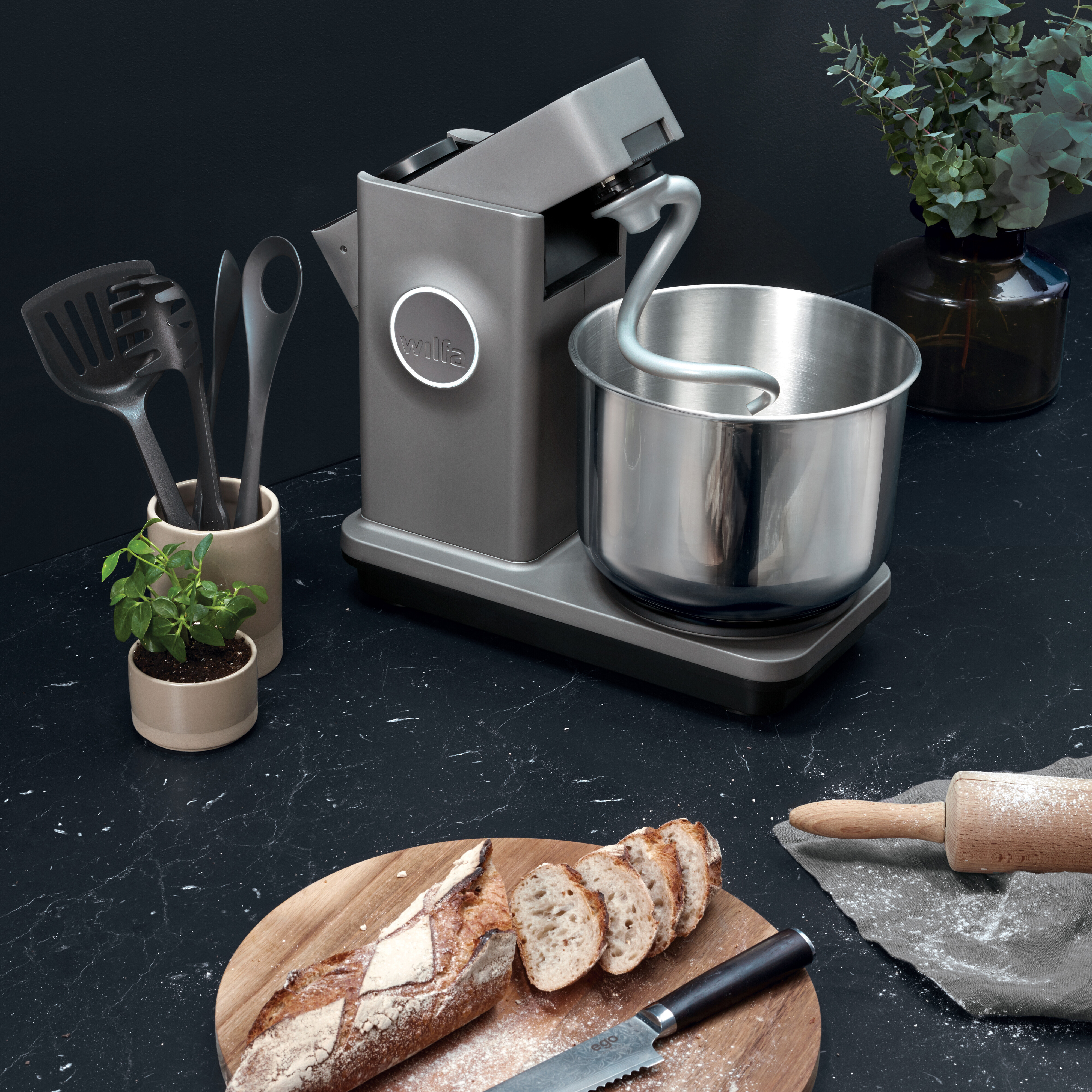 Wilfa KM1GY-70 Probaker -yleiskone Titanium, harmaa
