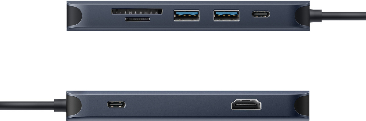 HyperDrive Next 8 Port USB-C Hub -adapteri, keskiyön sininen