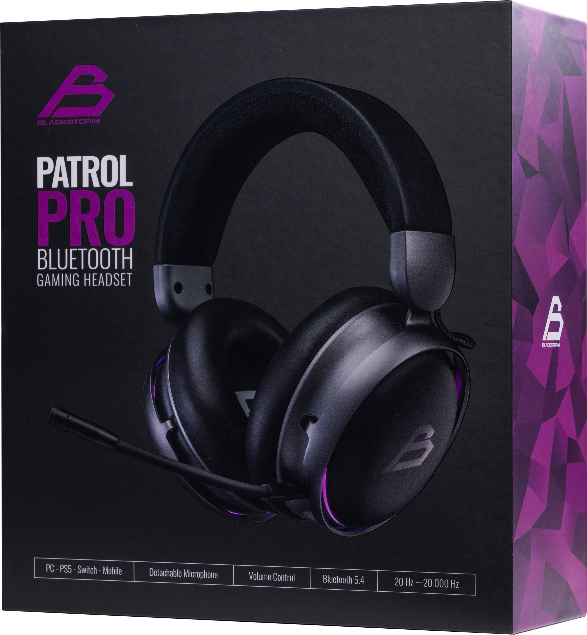 Blackstorm Patrol Pro headset, musta