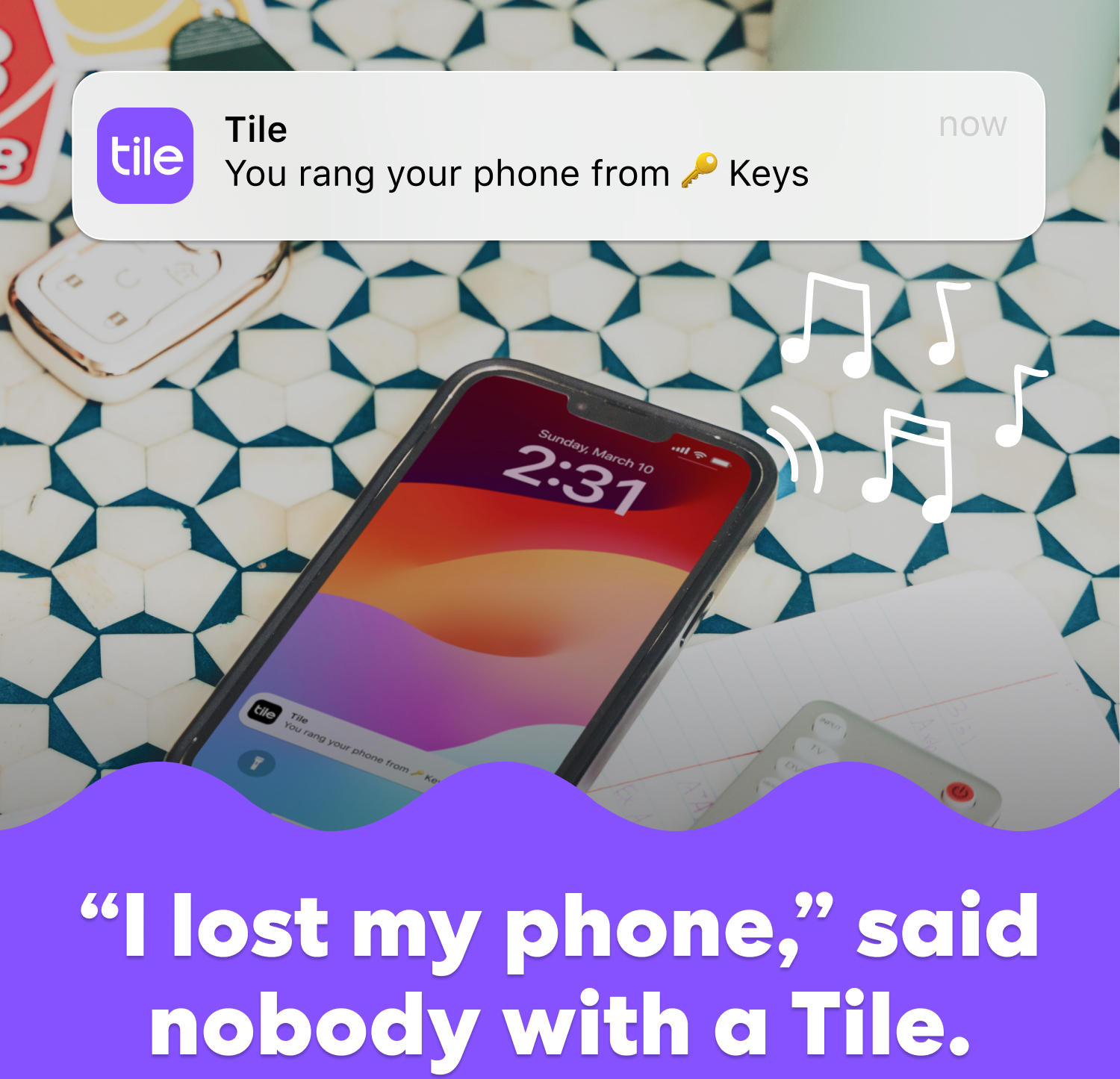 Tile Slim 2024 -paikannin, musta