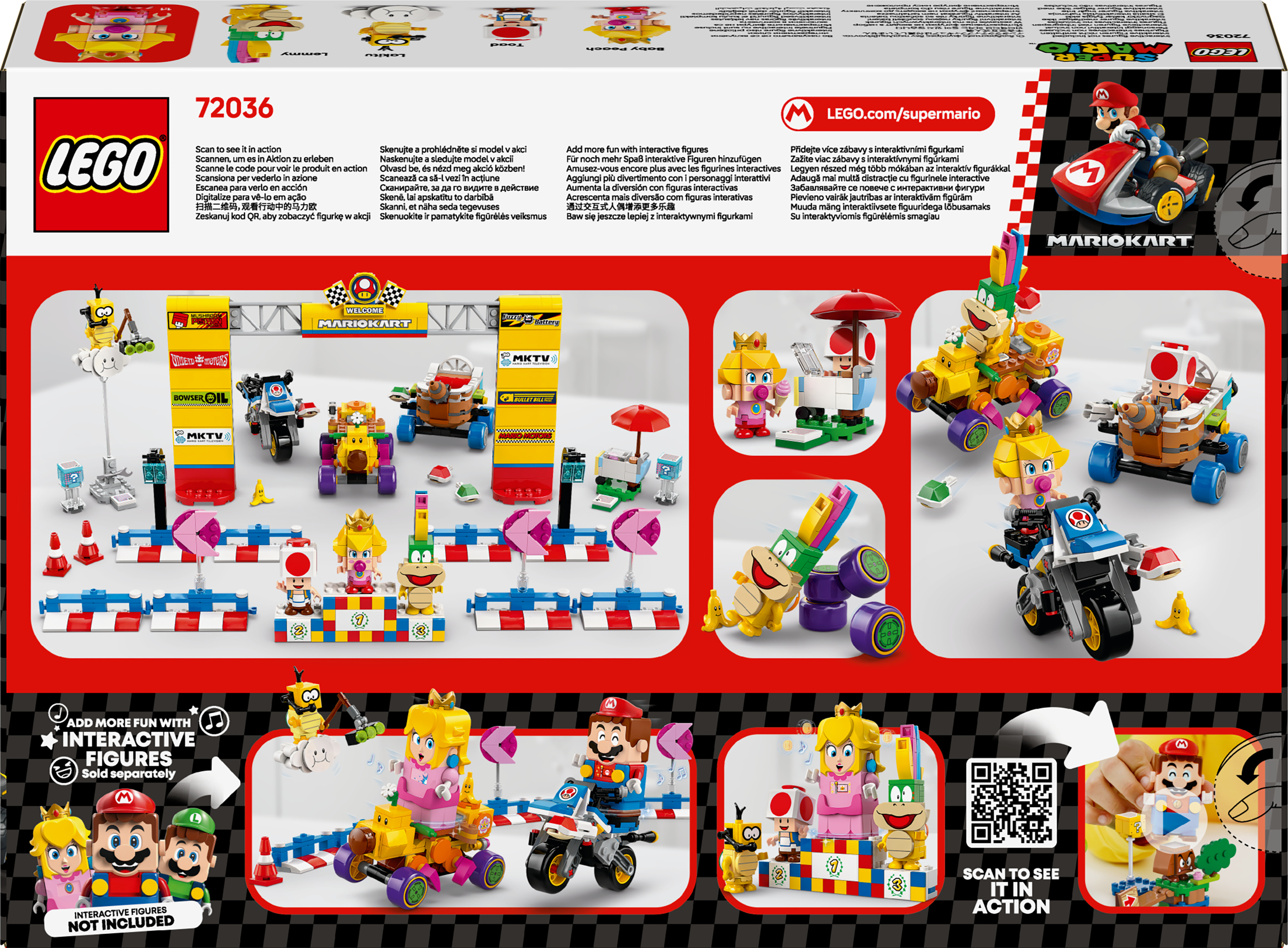 LEGO Super Mario 72036 – Mario Kart – Baby Peach ja Grand Prix ‑setti