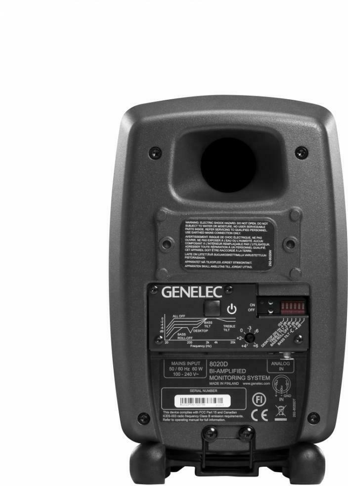 Genelec 8020D -aktiivinen 2-tiekaiutin, tummanharmaa, 1 kpl