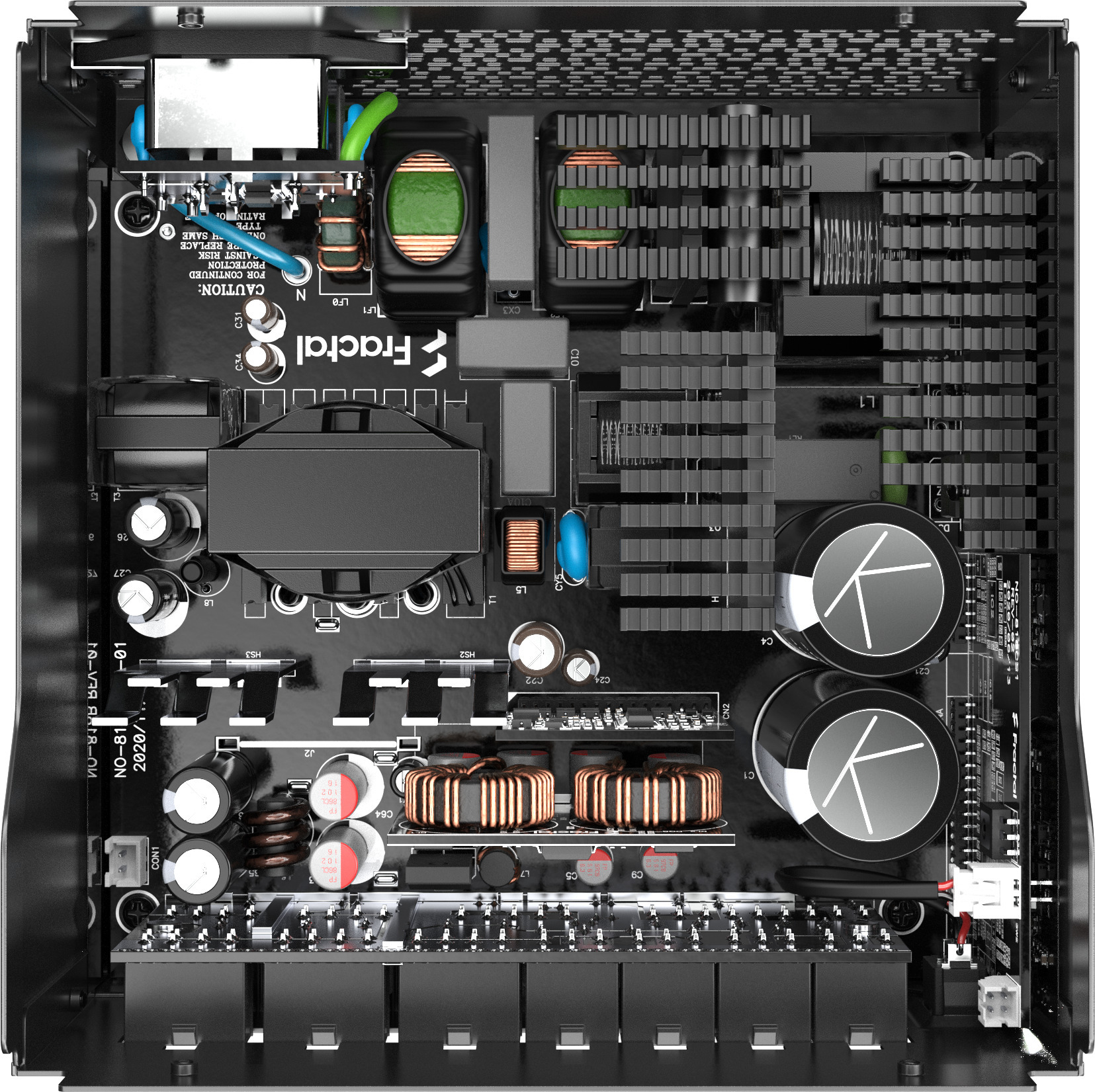 Fractal Design Ion+ 2 80 PLUS Platinum - ATX-virtalähde, 760 W