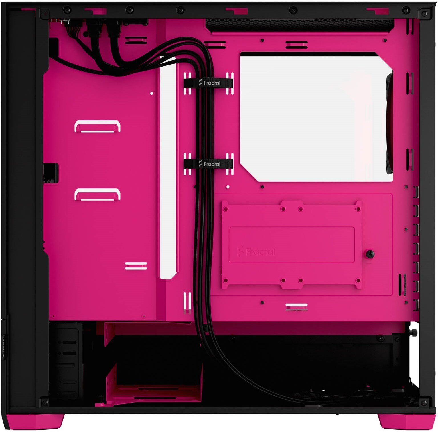 Fractal Design Pop Air RGB Magenta Core TG ATX-kotelo ikkunalla, musta/magenta