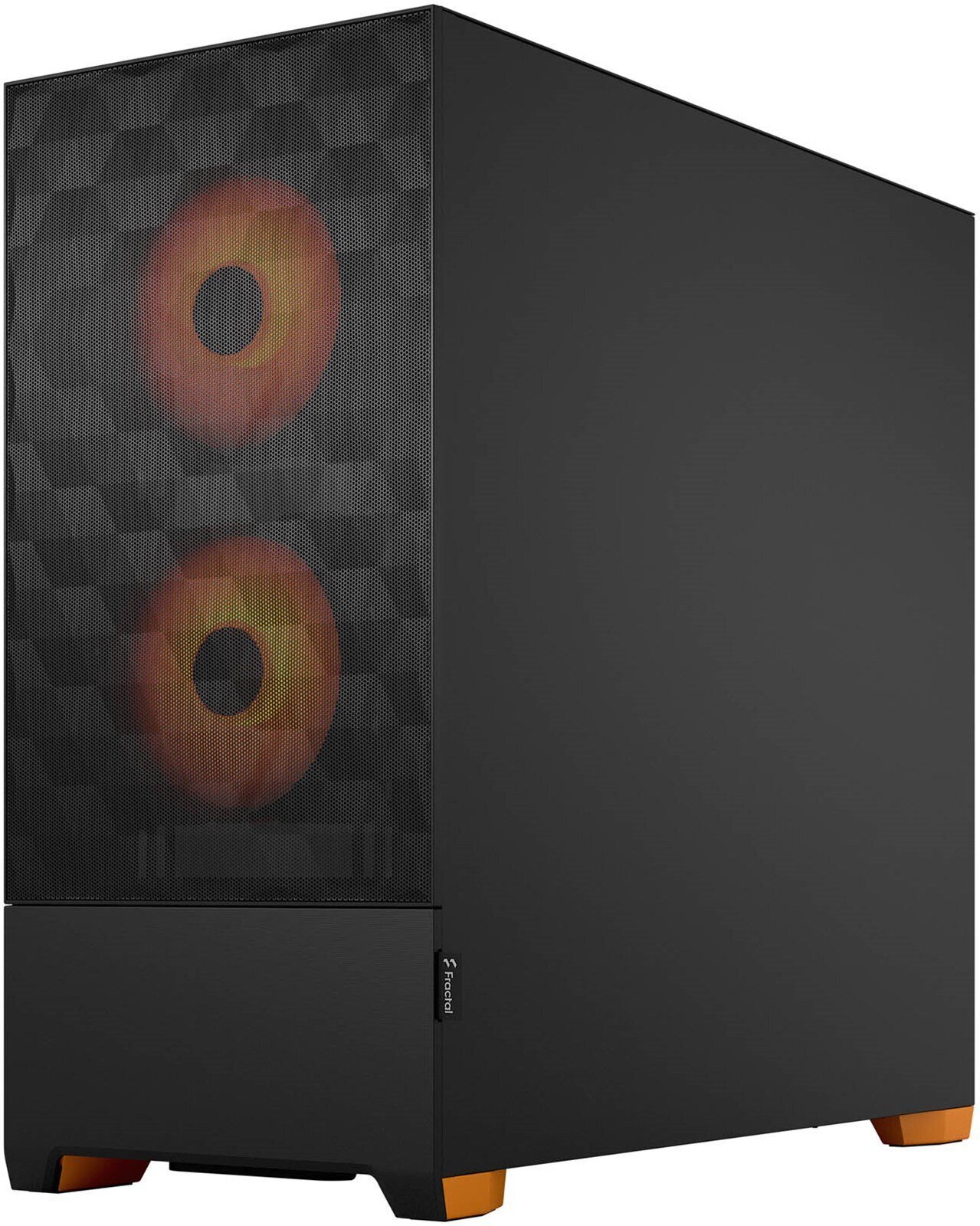 Fractal Design Pop Air RGB Orange Core TG ATX-kotelo ikkunalla, musta/oranssi