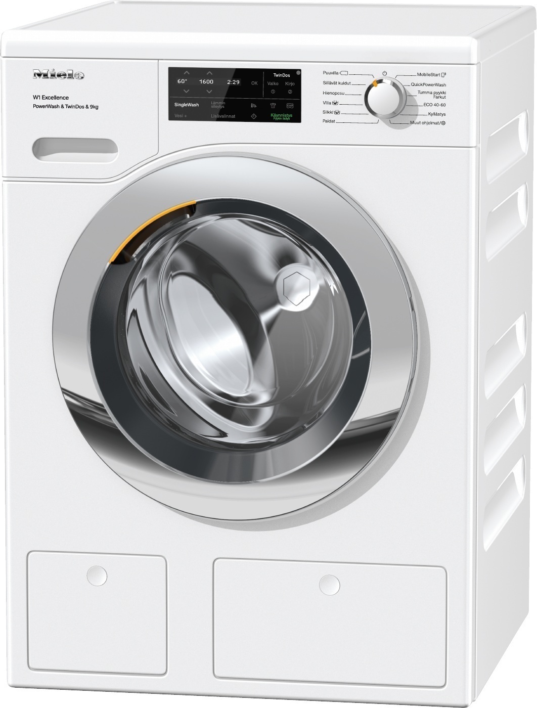 Miele WEI 865 WCS -pyykinpesukone Ja Miele TEF 765 WP -kuivausrumpu ...