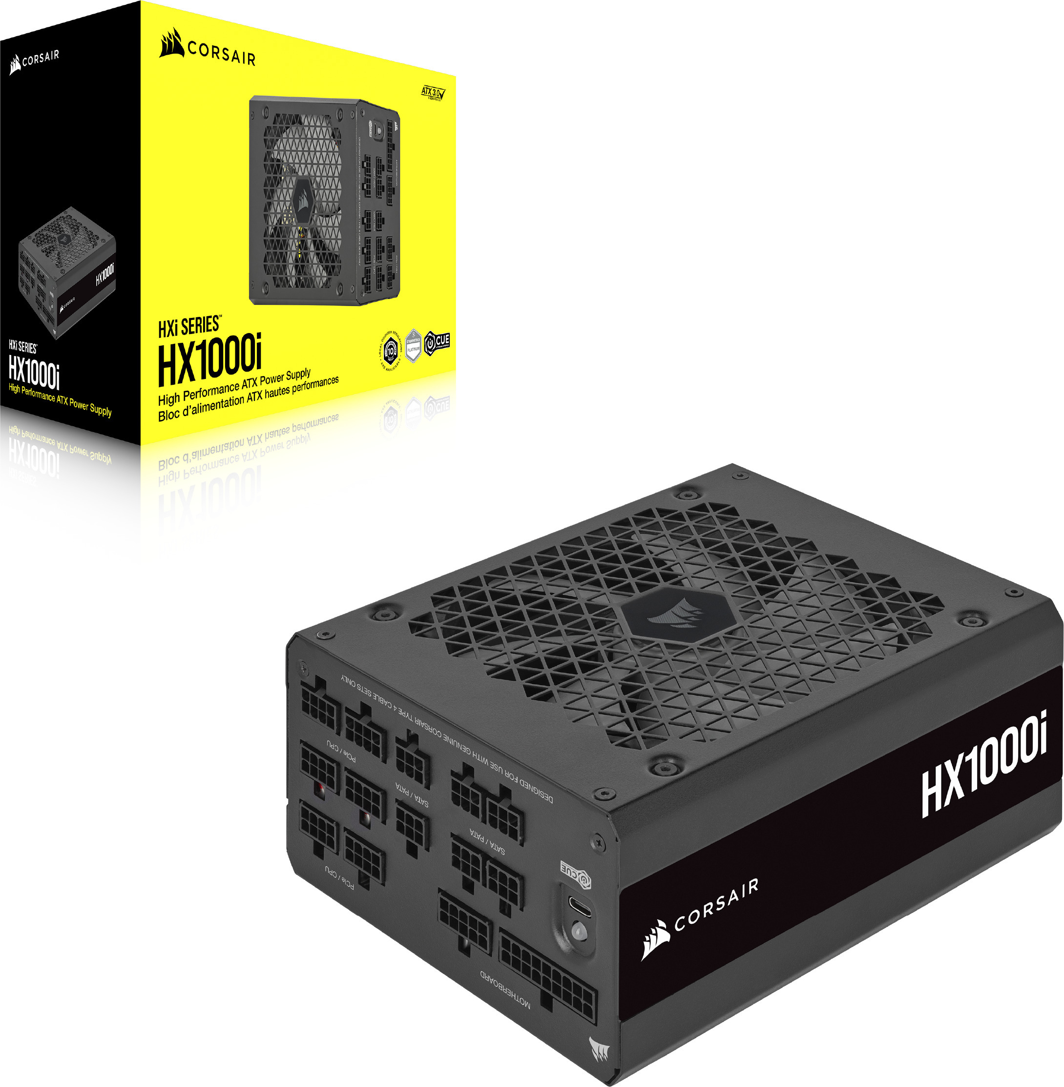 Corsair HX1000i ATX 3.0 -virtalähde, 1000 W