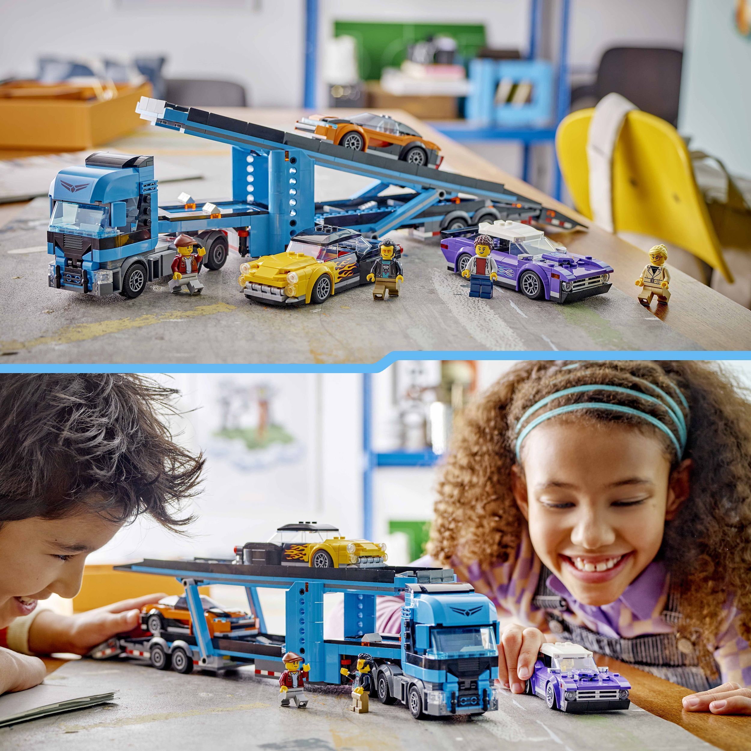 LEGO City Big Vehicles 60408  - Urheiluautojen kuljetusauto