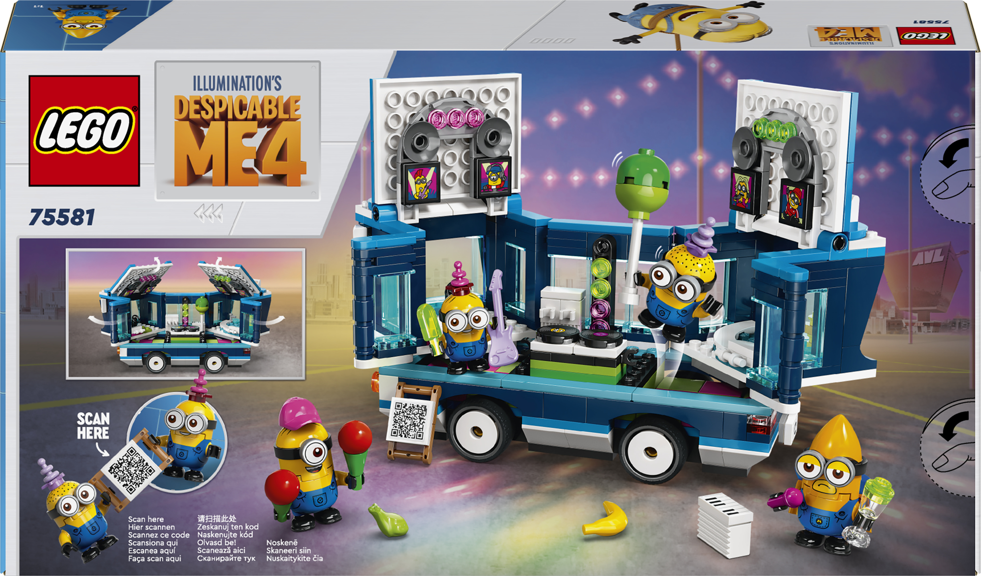 LEGO Minions 75581 - Kätyrien musajuhlabussi