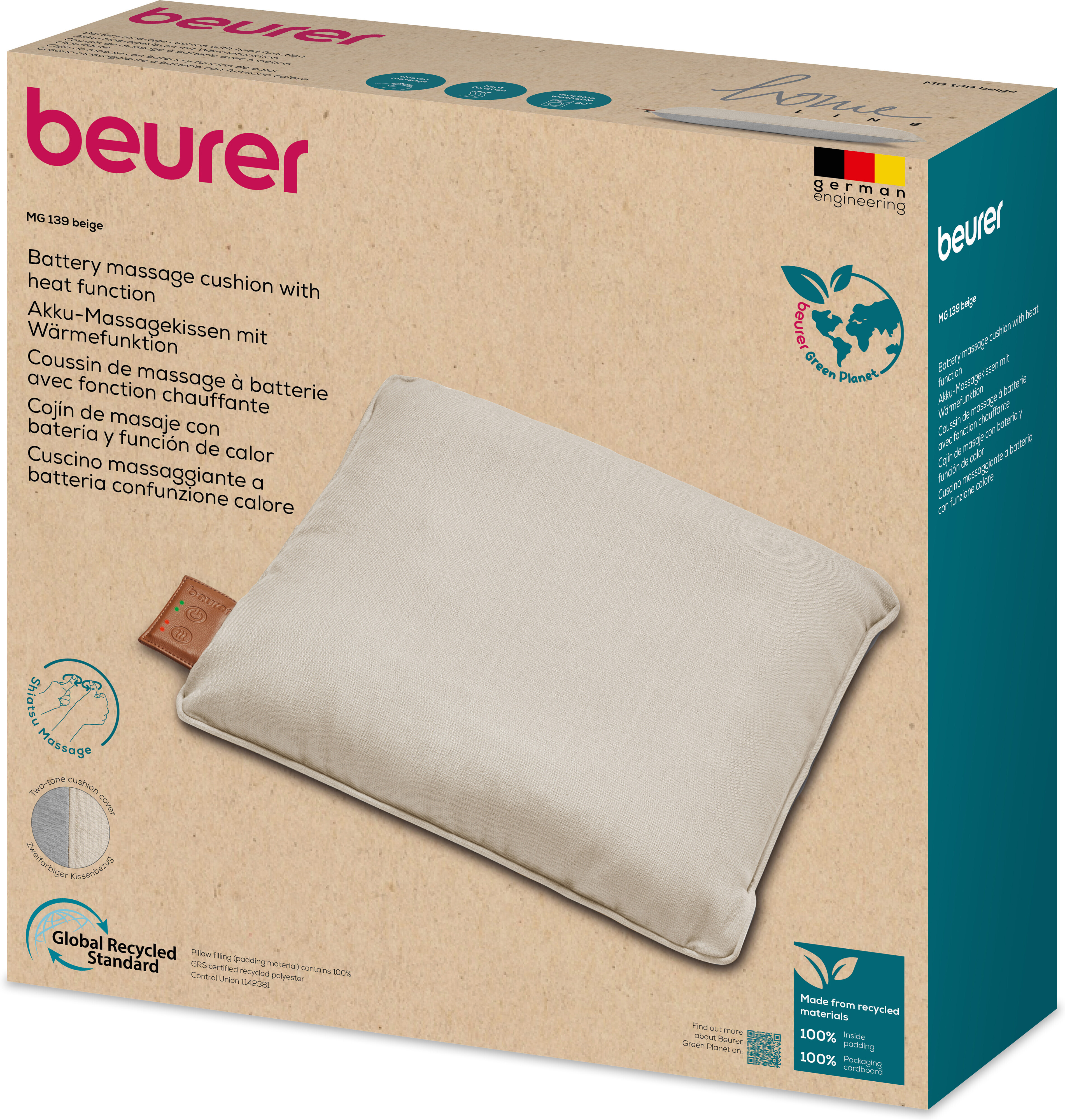 Beurer MG139 hierontatyyny, beige