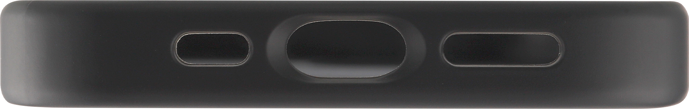 FoneKit MagSafe-yhteensopiva Soft Touch -suojakuori, iPhone 15 Pro Max, musta/harmaa