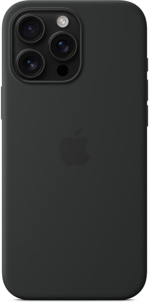 Apple iPhone 16 Pro Max silikonikuori MagSafella, musta