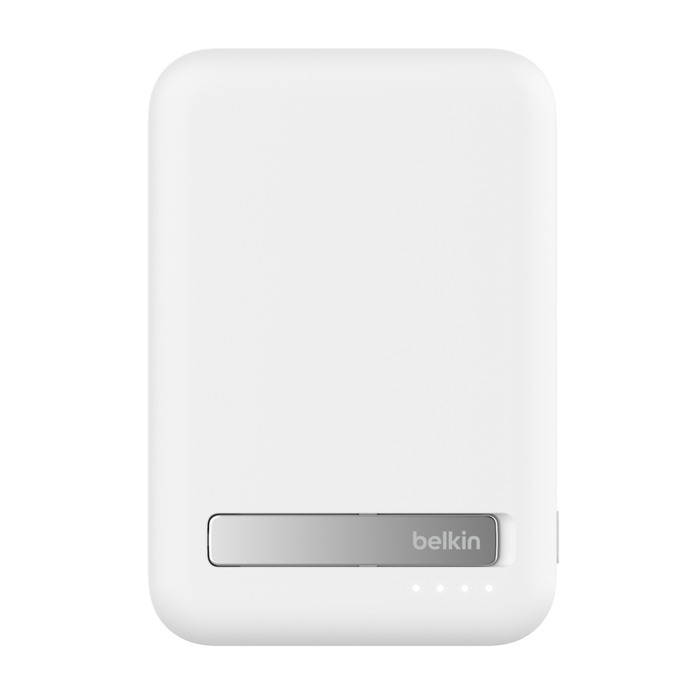 Belkin BoostCharge Pro Qi2 -varavirtalähde magneetilla, 8000 mAh, valkoinen