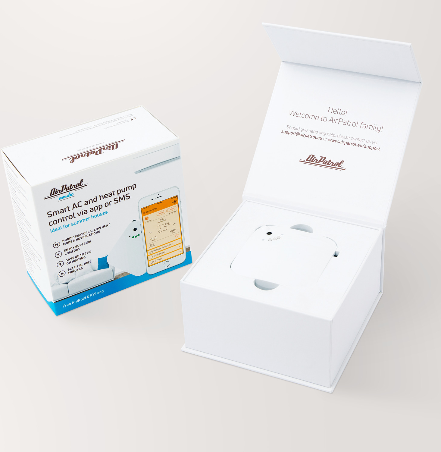 AirPatrol Nordic V2 -ilmalämpöpumpun GSM-ohjain