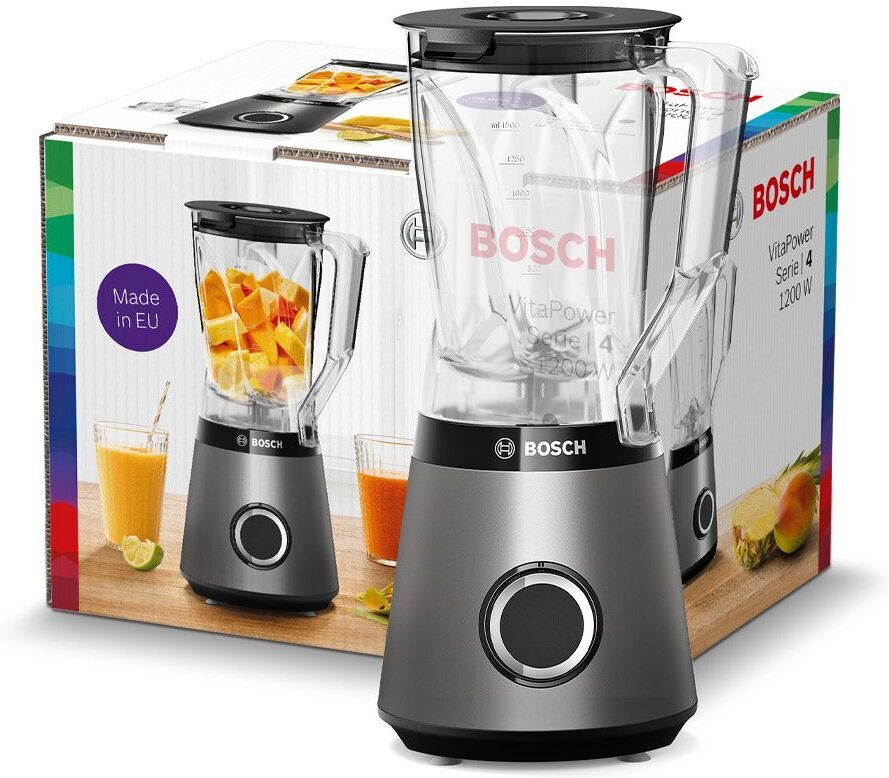 Bosch MMB6141S VitaPower Series 4 -tehosekoitin, hopea