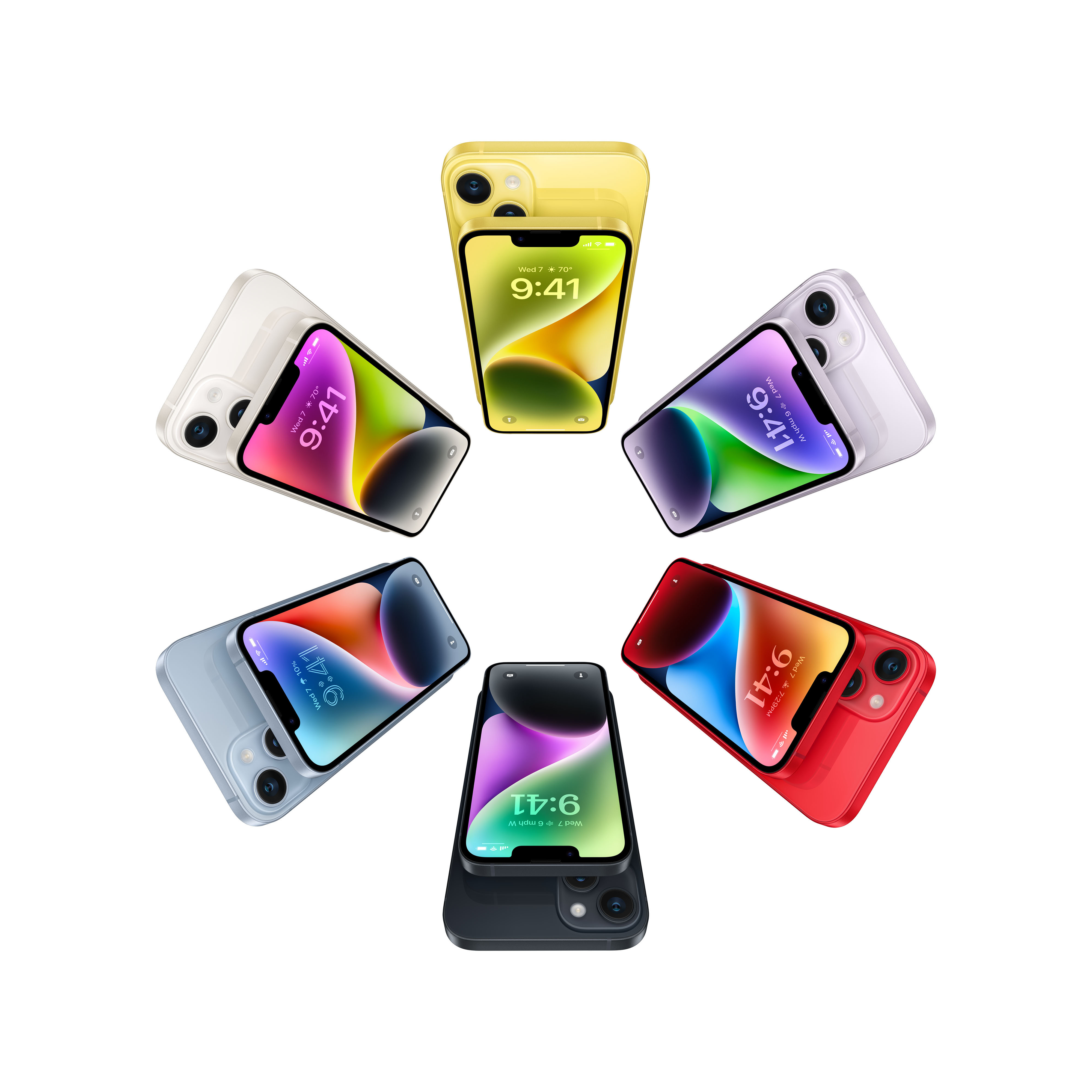 Apple iPhone 14 128 Gt -puhelin, keskiyö (MPUF3)