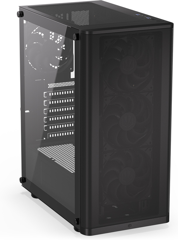 Endorfy Ventum 200 Air ATX-kotelo ikkunalla, musta