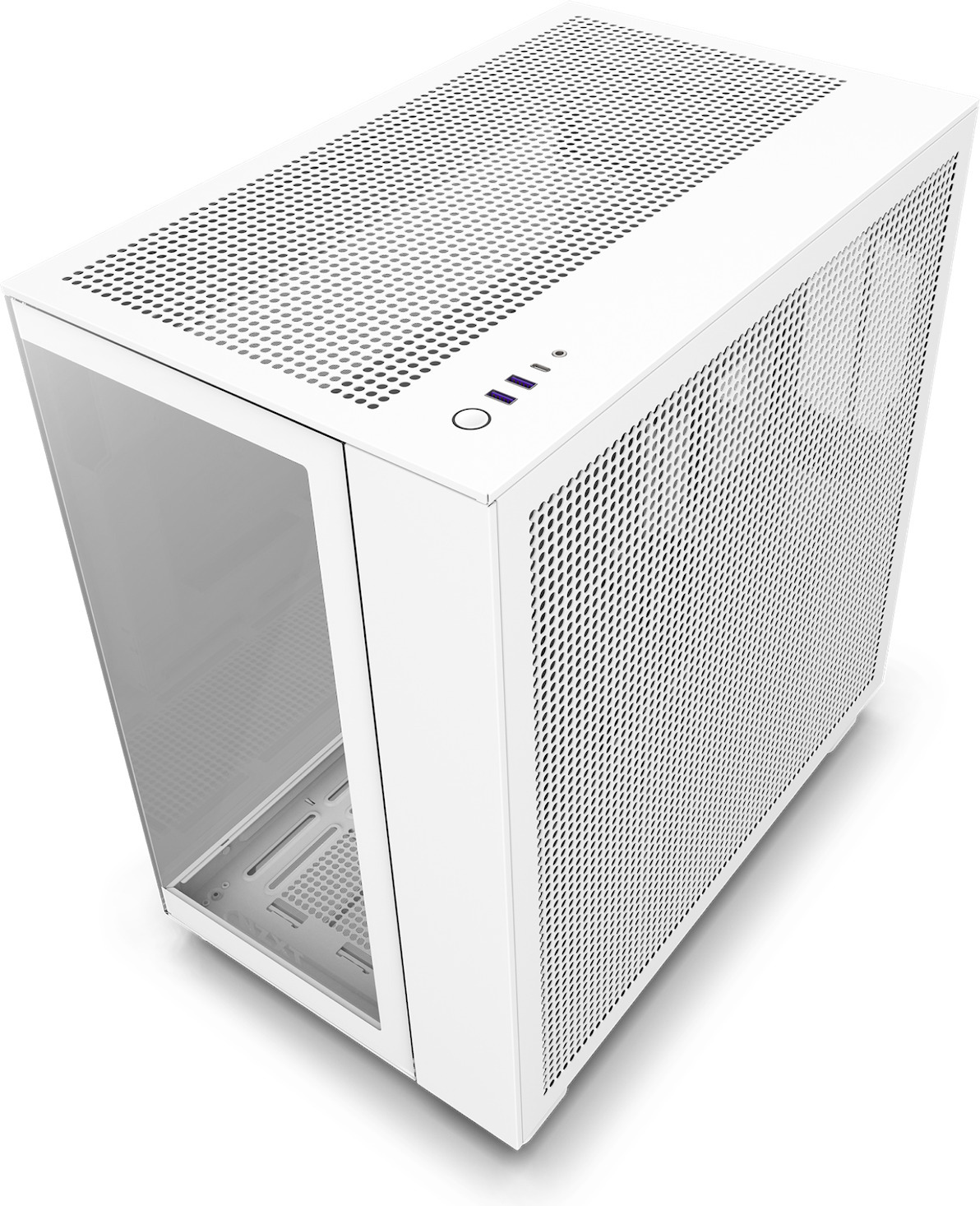 NZXT H9 Flow ATX-kotelo ikkunalla, valkoinen