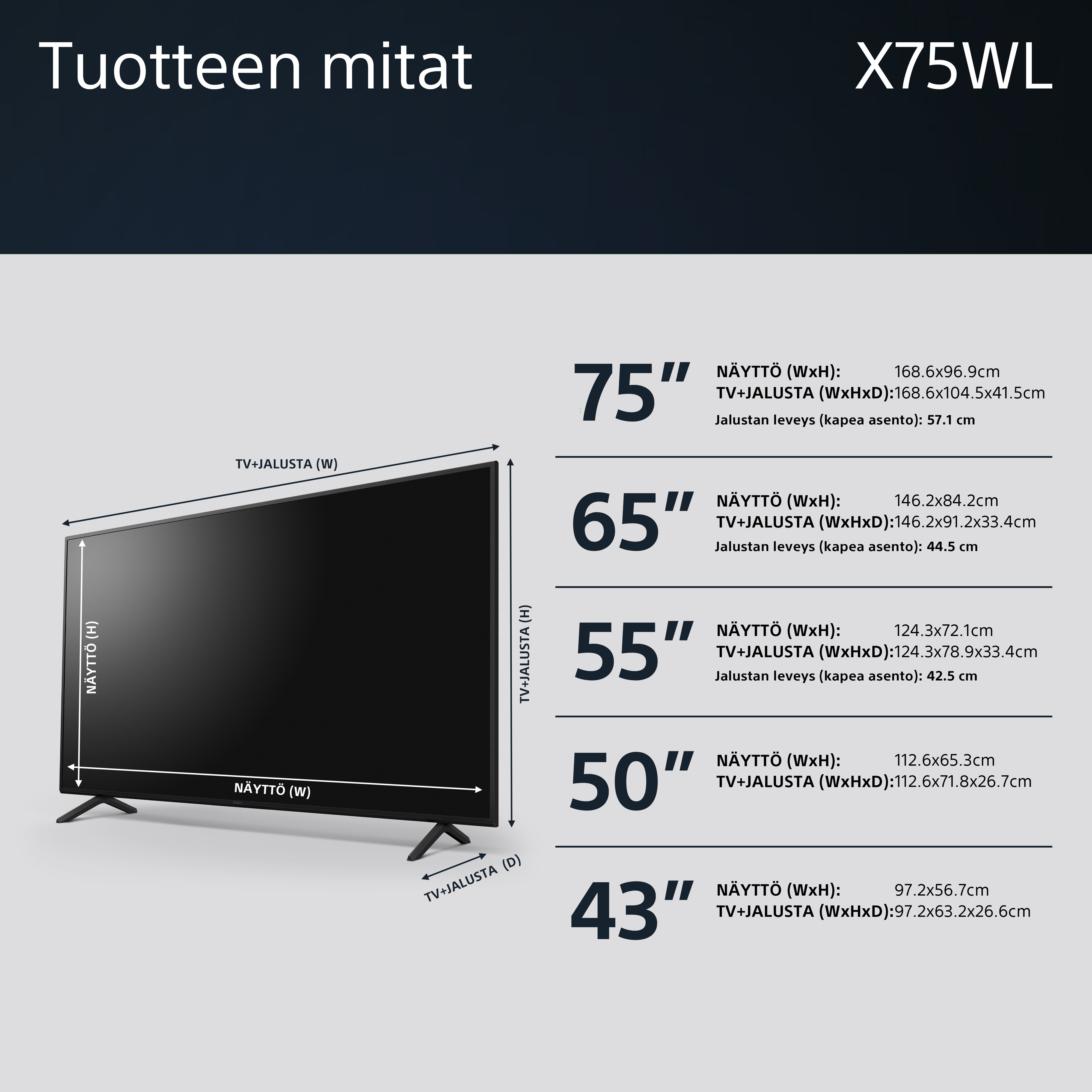 Sony X75WL 75" 4K LED Google TV