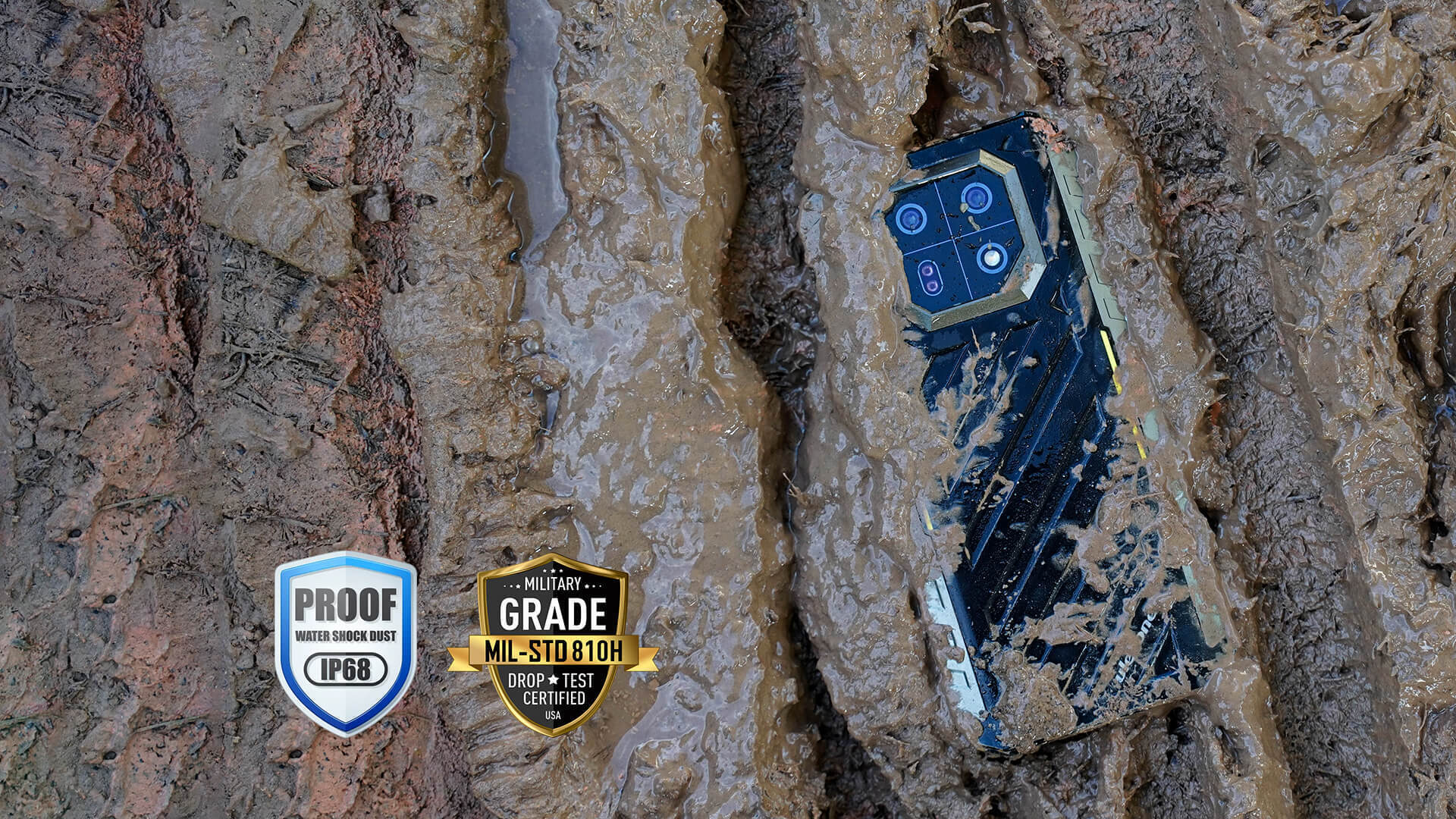 Ulefone Armor 22 -puhelin, 256/8 Gt, musta/oranssi