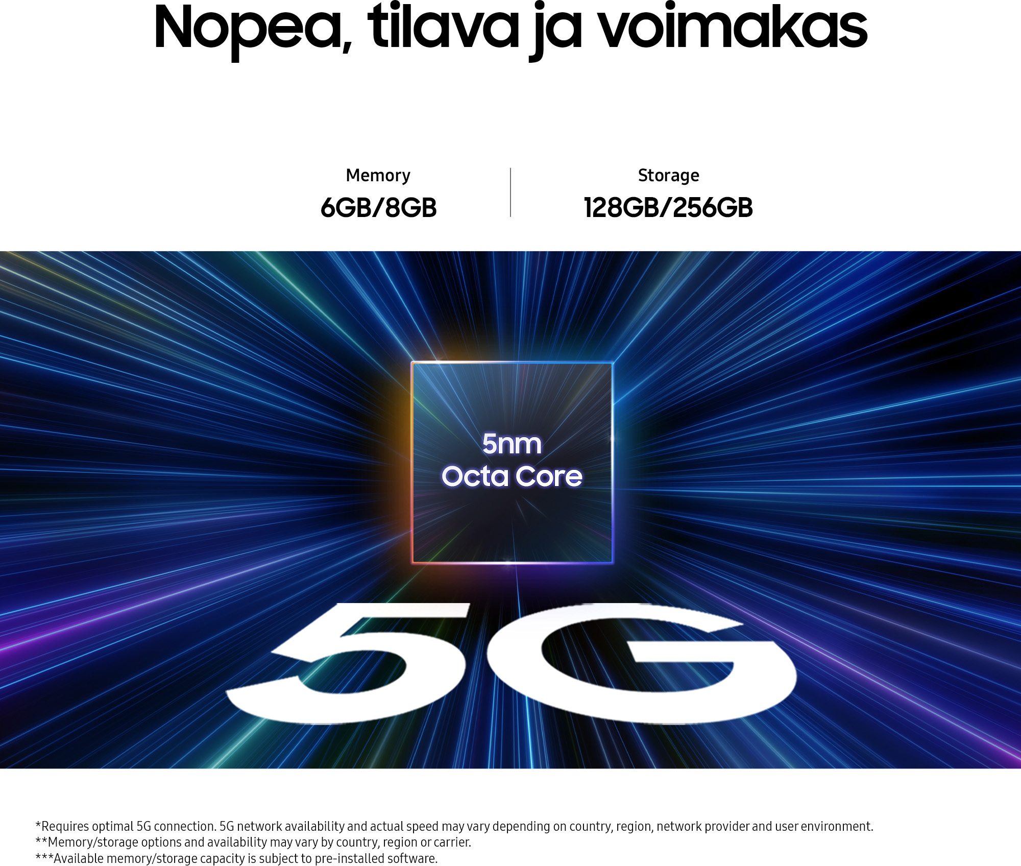 Samsung Galaxy A25 5G -puhelin, 128/6 Gt, sininen