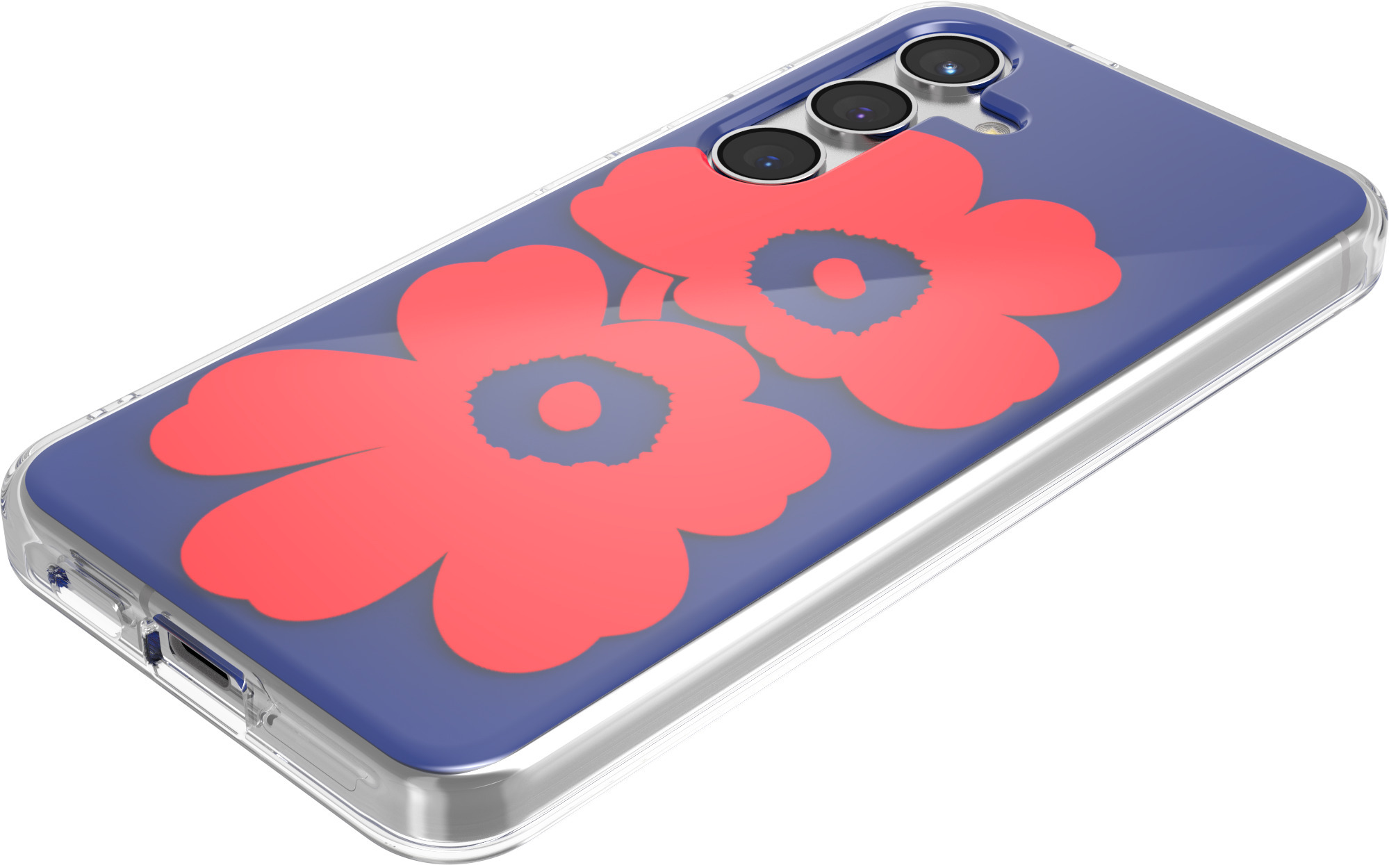 Samsung x Marimekko Dual Layer Case -suojakuori, Samsung Galaxy S24, sininen/punainen