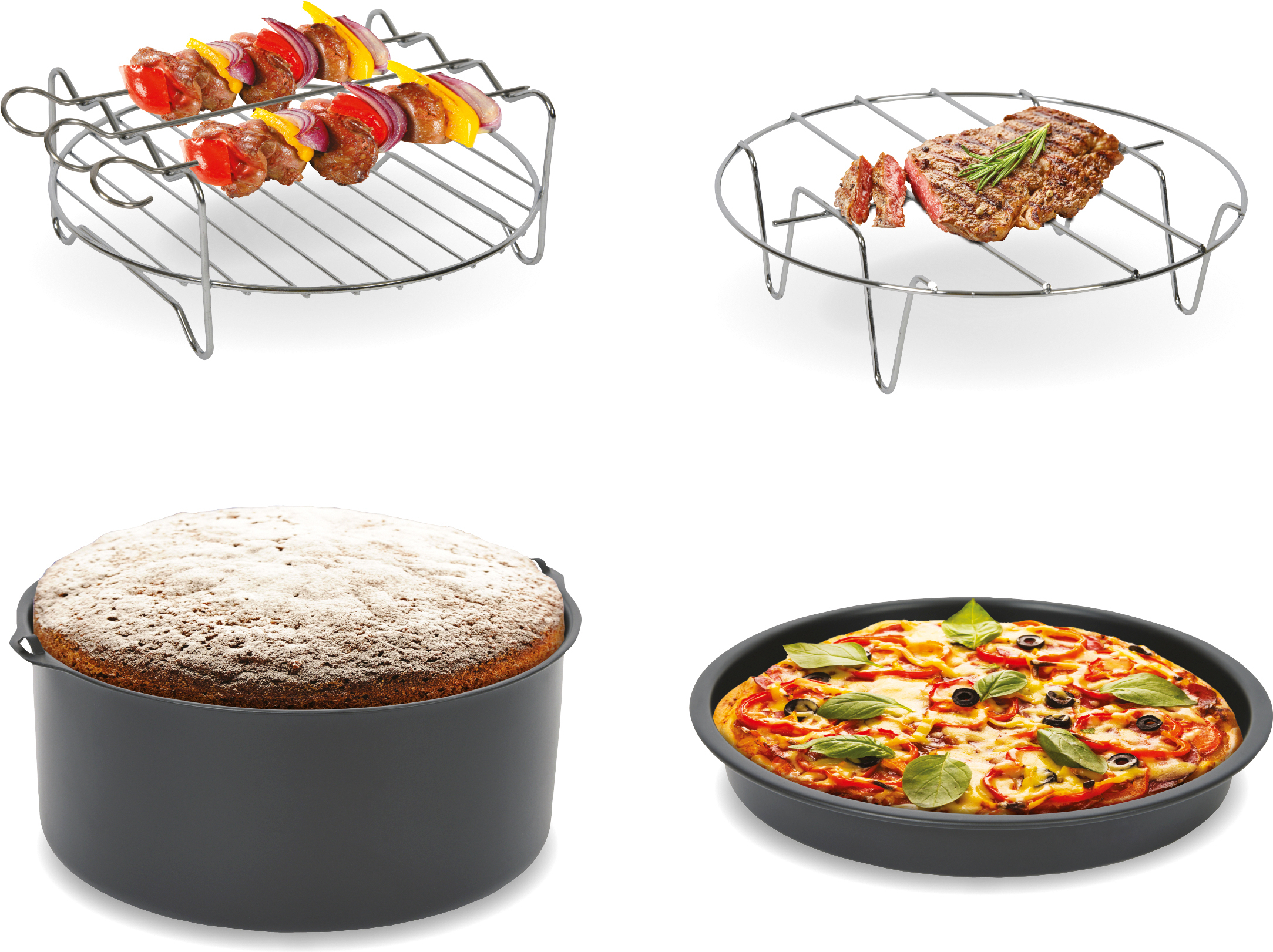 OBH Nordica Easy Fry -lisävarustesetti OBH Nordica XL air fryer -malleihin